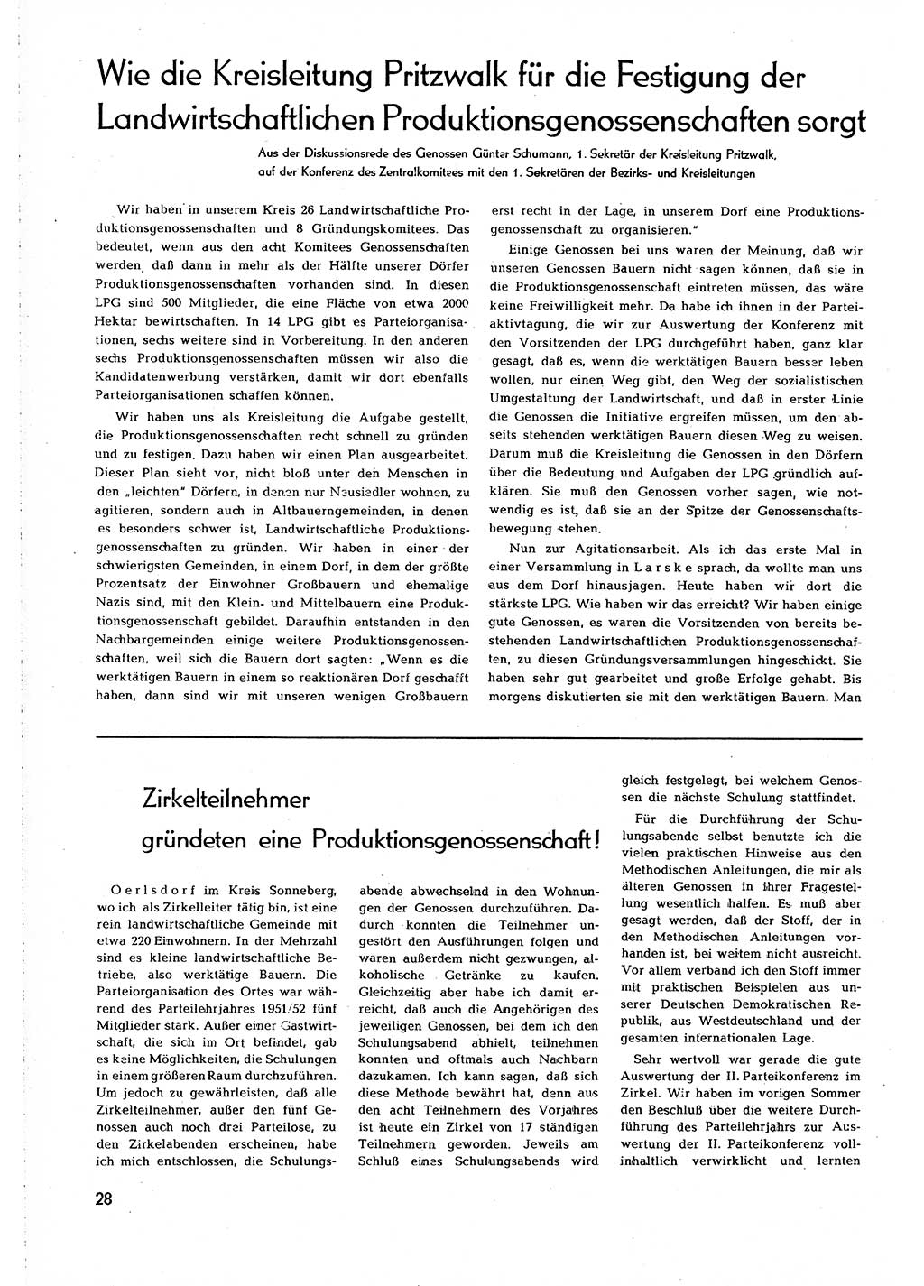 Neuer Weg (NW), Organ des Zentralkomitees (ZK) [Sozialistische Einheitspartei Deutschlands (SED)] für alle Parteiarbeiter, 8. Jahrgang [Deutsche Demokratische Republik (DDR)] 1953, Heft 4/28 (NW ZK SED DDR 1953, H. 4/28)