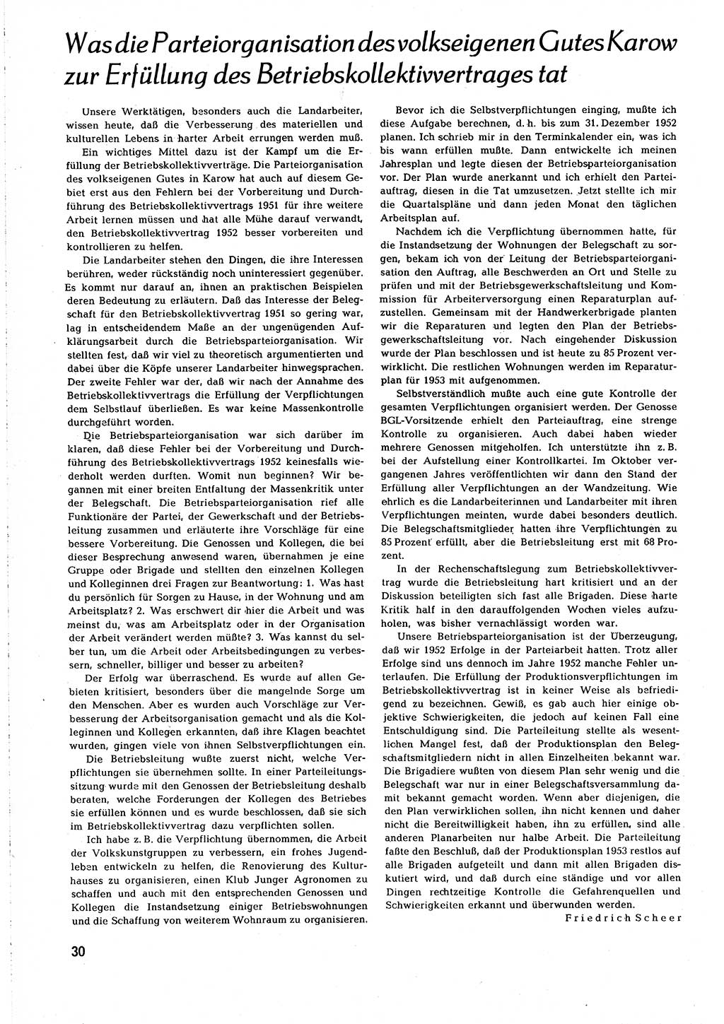 Neuer Weg (NW), Organ des Zentralkomitees (ZK) [Sozialistische Einheitspartei Deutschlands (SED)] für alle Parteiarbeiter, 8. Jahrgang [Deutsche Demokratische Republik (DDR)] 1953, Heft 4/30 (NW ZK SED DDR 1953, H. 4/30)