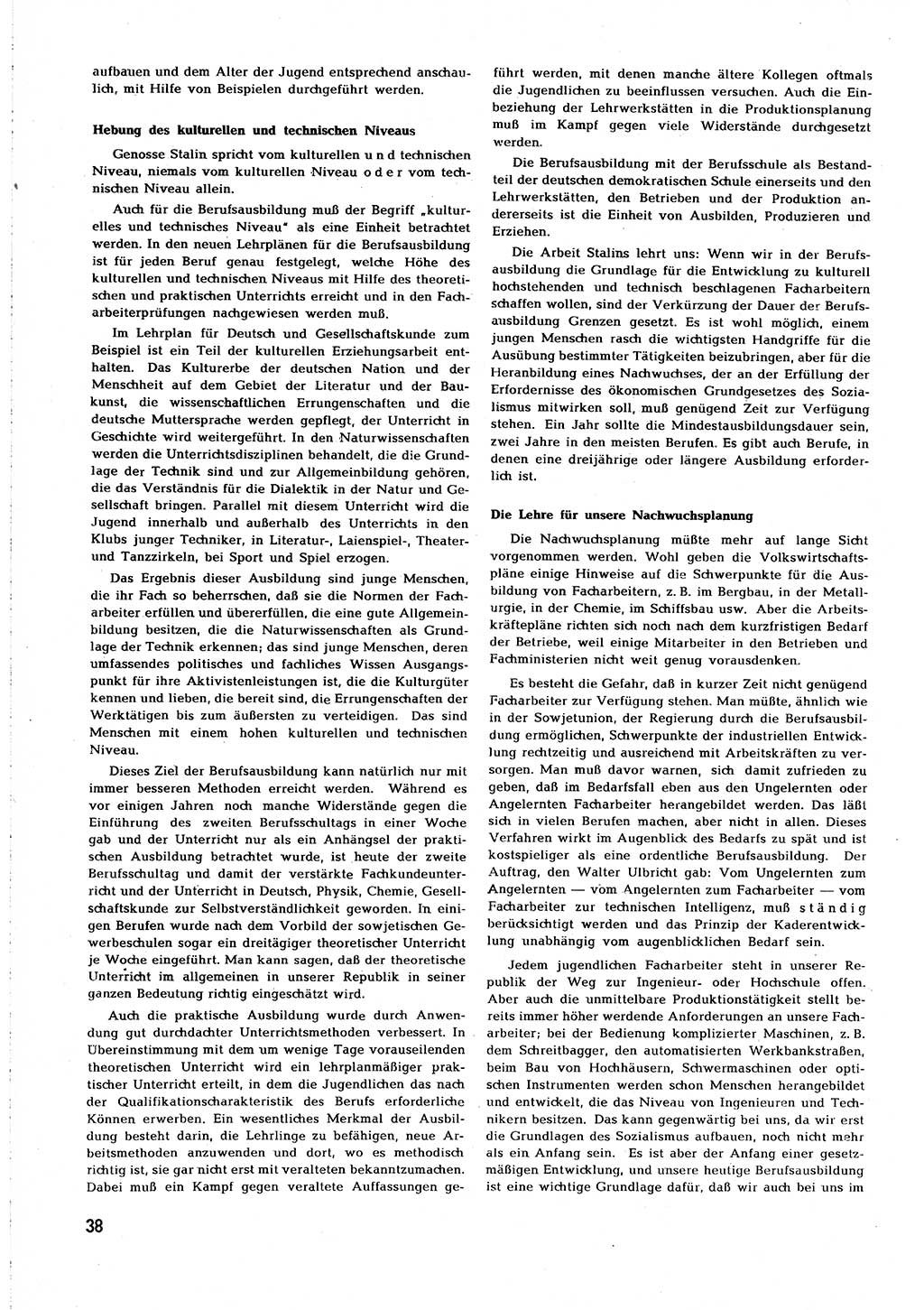 Neuer Weg (NW), Organ des Zentralkomitees (ZK) [Sozialistische Einheitspartei Deutschlands (SED)] für alle Parteiarbeiter, 8. Jahrgang [Deutsche Demokratische Republik (DDR)] 1953, Heft 4/38 (NW ZK SED DDR 1953, H. 4/38)