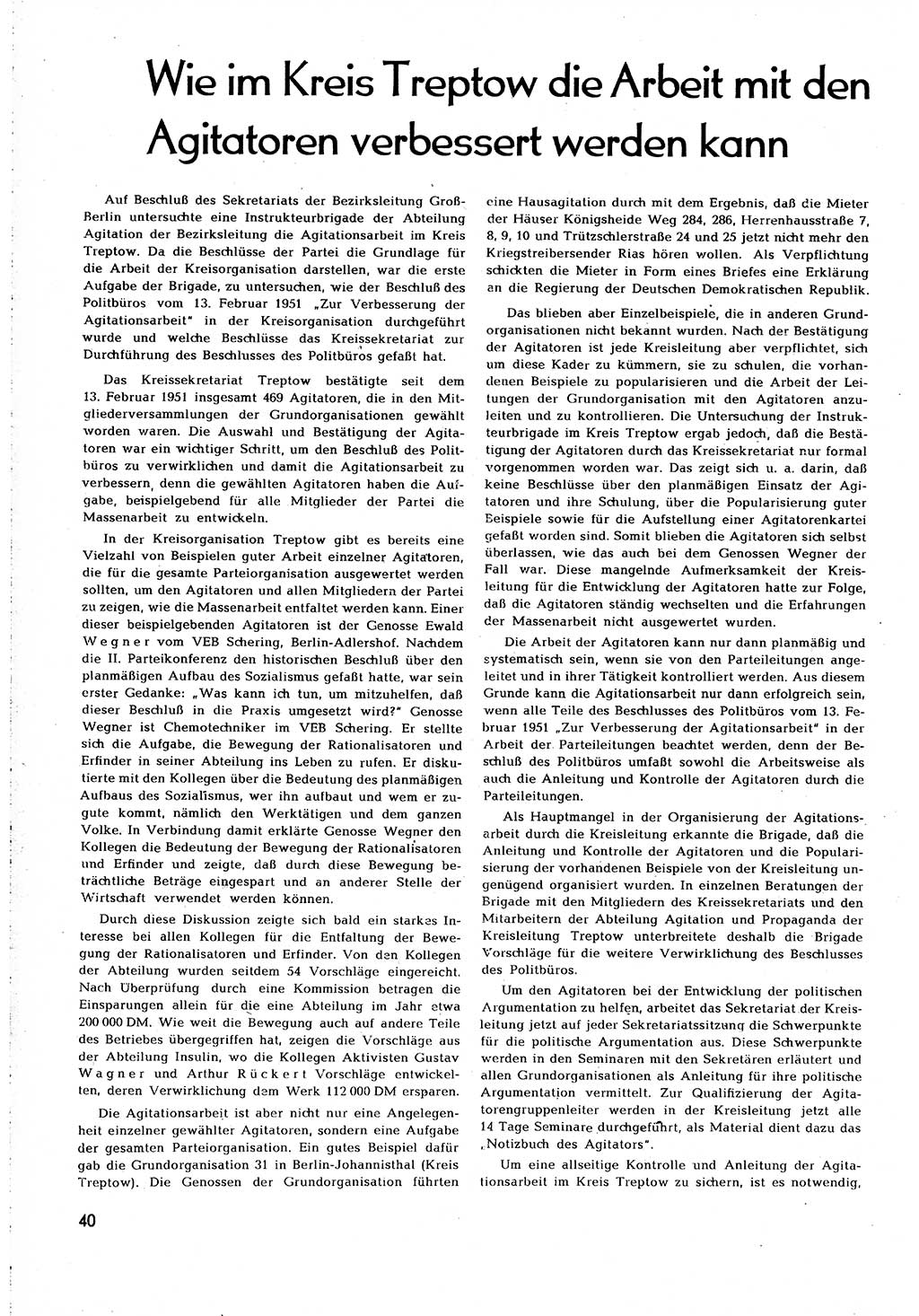 Neuer Weg (NW), Organ des Zentralkomitees (ZK) [Sozialistische Einheitspartei Deutschlands (SED)] für alle Parteiarbeiter, 8. Jahrgang [Deutsche Demokratische Republik (DDR)] 1953, Heft 4/40 (NW ZK SED DDR 1953, H. 4/40)