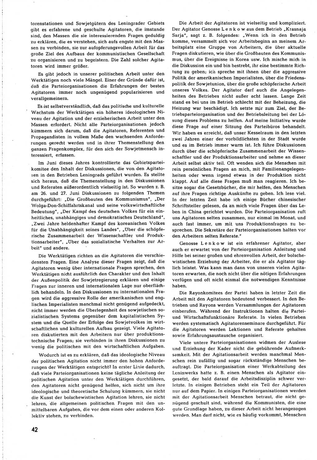 Neuer Weg (NW), Organ des Zentralkomitees (ZK) [Sozialistische Einheitspartei Deutschlands (SED)] fÃ¼r alle Parteiarbeiter, 8. Jahrgang [Deutsche Demokratische Republik (DDR)] 1953, Heft 5/42 (NW ZK SED DDR 1953, H. 5/42)