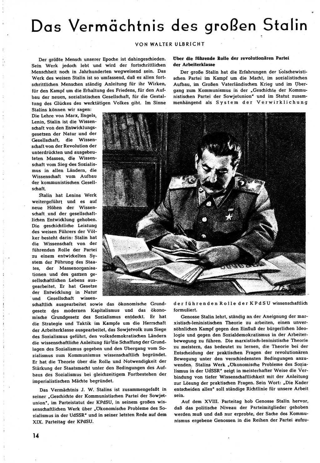 Neuer Weg (NW), Organ des Zentralkomitees (ZK) [Sozialistische Einheitspartei Deutschlands (SED)] für alle Parteiarbeiter, 8. Jahrgang [Deutsche Demokratische Republik (DDR)] 1953, Heft 6/14 (NW ZK SED DDR 1953, H. 6/14)