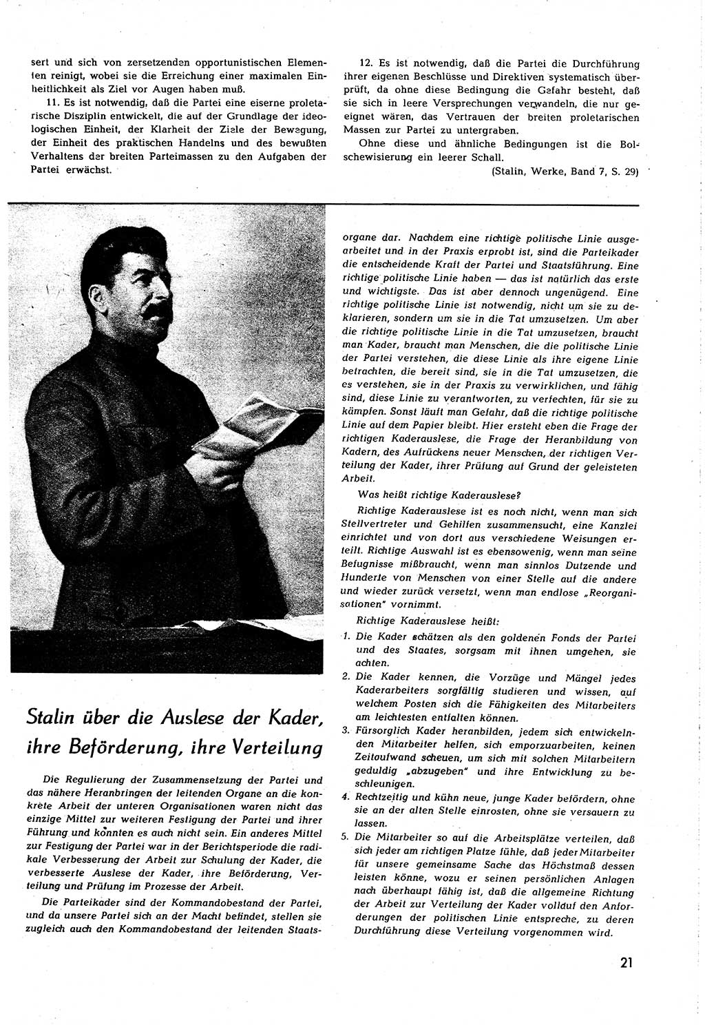 Neuer Weg (NW), Organ des Zentralkomitees (ZK) [Sozialistische Einheitspartei Deutschlands (SED)] für alle Parteiarbeiter, 8. Jahrgang [Deutsche Demokratische Republik (DDR)] 1953, Heft 6/21 (NW ZK SED DDR 1953, H. 6/21)