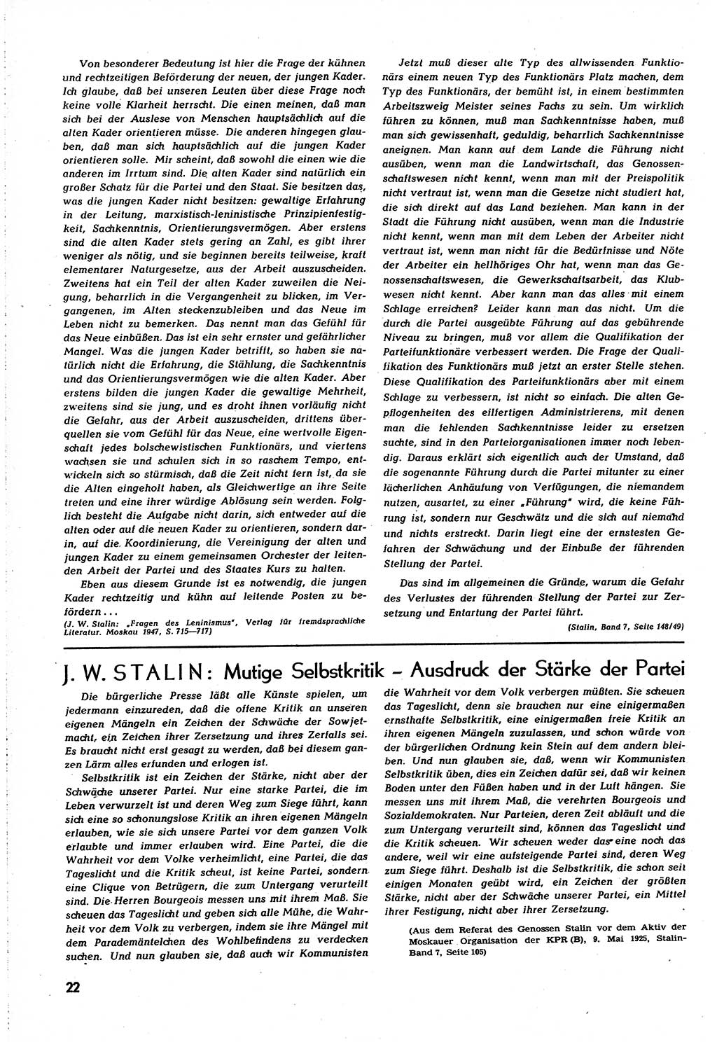 Neuer Weg (NW), Organ des Zentralkomitees (ZK) [Sozialistische Einheitspartei Deutschlands (SED)] für alle Parteiarbeiter, 8. Jahrgang [Deutsche Demokratische Republik (DDR)] 1953, Heft 6/22 (NW ZK SED DDR 1953, H. 6/22)