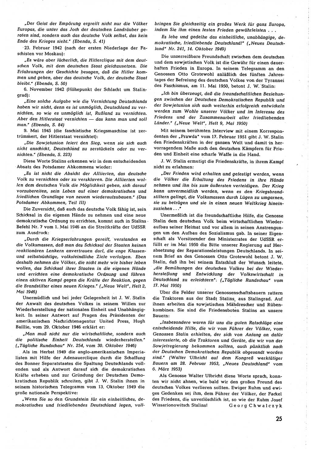 Neuer Weg (NW), Organ des Zentralkomitees (ZK) [Sozialistische Einheitspartei Deutschlands (SED)] für alle Parteiarbeiter, 8. Jahrgang [Deutsche Demokratische Republik (DDR)] 1953, Heft 6/25 (NW ZK SED DDR 1953, H. 6/25)