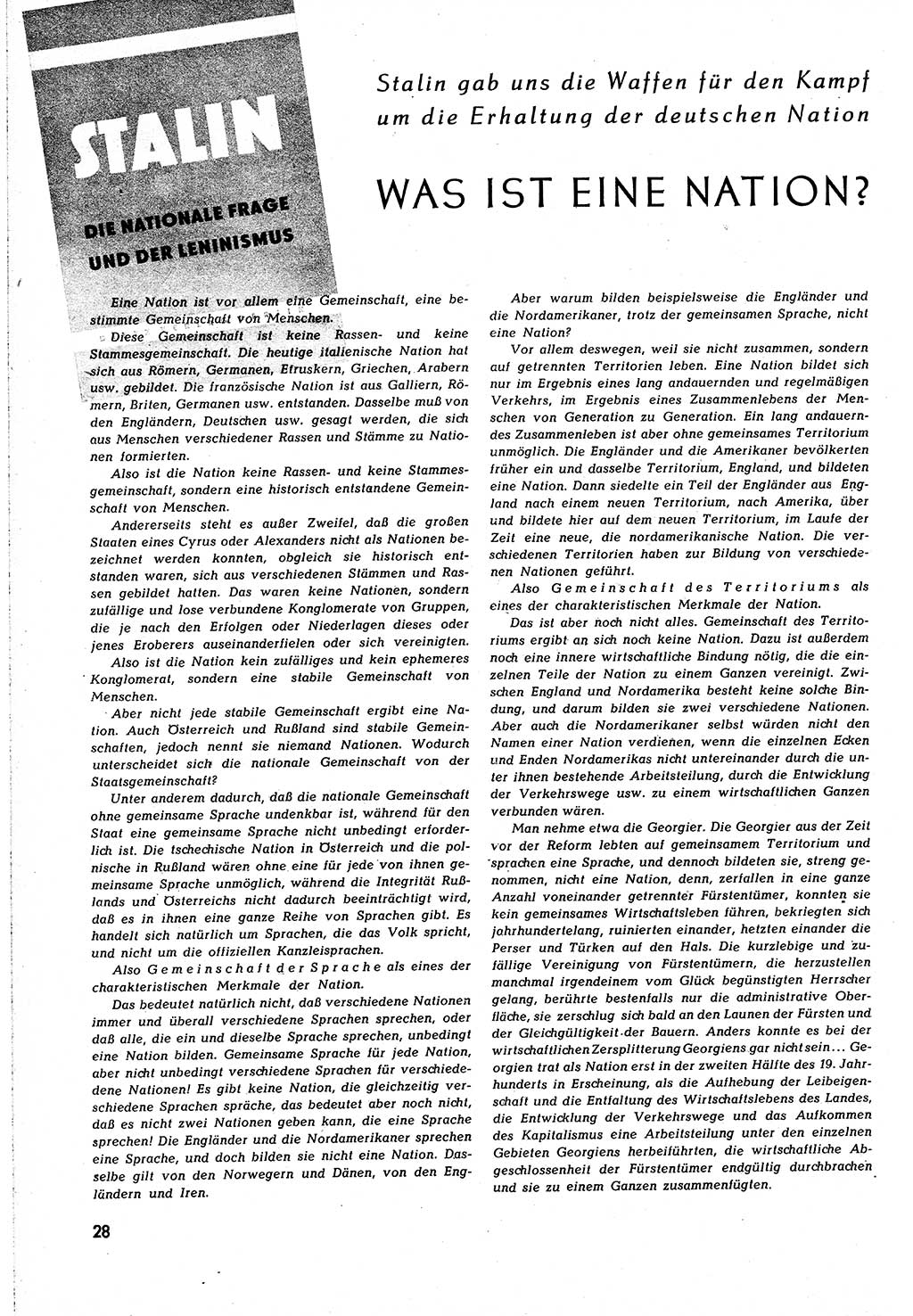 Neuer Weg (NW), Organ des Zentralkomitees (ZK) [Sozialistische Einheitspartei Deutschlands (SED)] für alle Parteiarbeiter, 8. Jahrgang [Deutsche Demokratische Republik (DDR)] 1953, Heft 6/28 (NW ZK SED DDR 1953, H. 6/28)