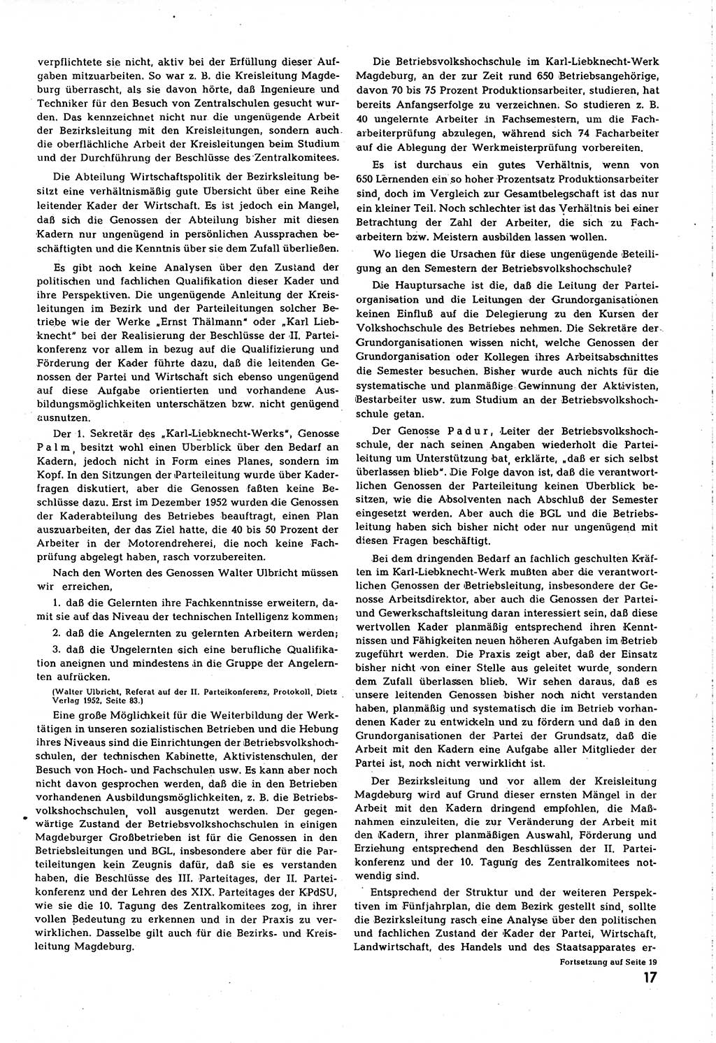 Neuer Weg (NW), Organ des Zentralkomitees (ZK) [Sozialistische Einheitspartei Deutschlands (SED)] für alle Parteiarbeiter, 8. Jahrgang [Deutsche Demokratische Republik (DDR)] 1953, Heft 7/17 (NW ZK SED DDR 1953, H. 7/17)