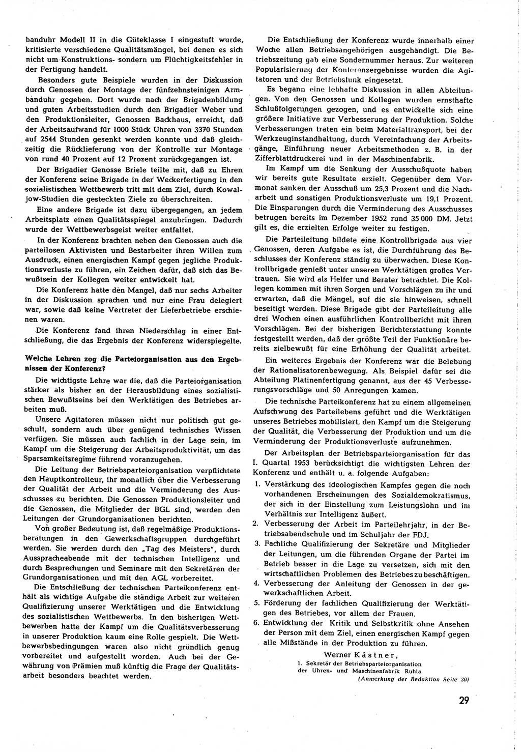 Neuer Weg (NW), Organ des Zentralkomitees (ZK) [Sozialistische Einheitspartei Deutschlands (SED)] für alle Parteiarbeiter, 8. Jahrgang [Deutsche Demokratische Republik (DDR)] 1953, Heft 7/29 (NW ZK SED DDR 1953, H. 7/29)