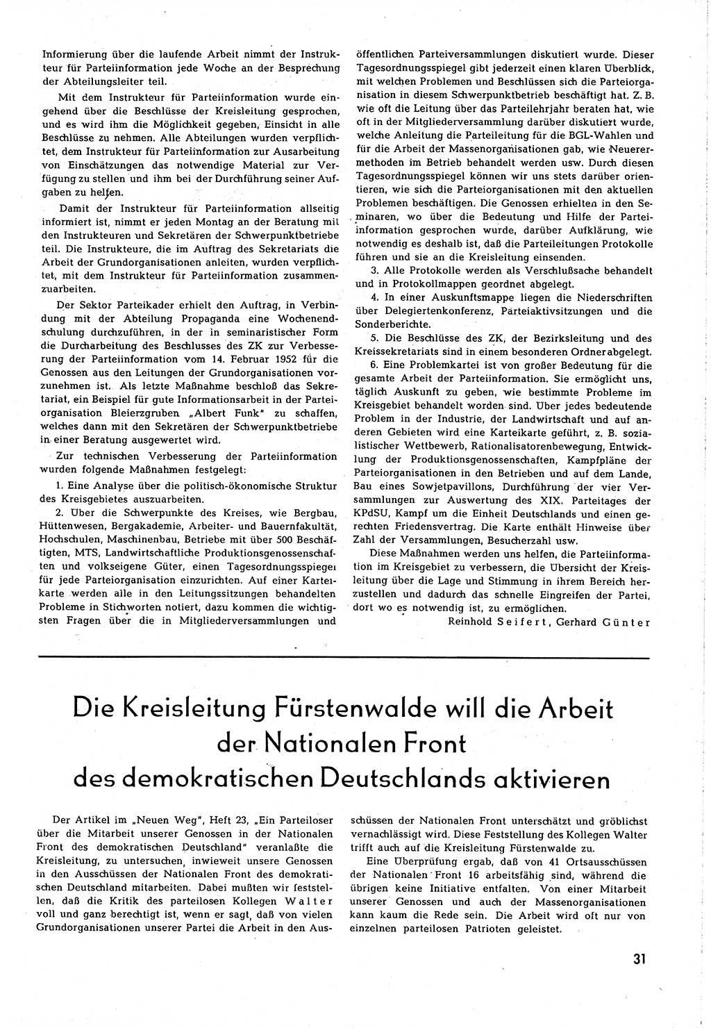 Neuer Weg (NW), Organ des Zentralkomitees (ZK) [Sozialistische Einheitspartei Deutschlands (SED)] für alle Parteiarbeiter, 8. Jahrgang [Deutsche Demokratische Republik (DDR)] 1953, Heft 7/31 (NW ZK SED DDR 1953, H. 7/31)