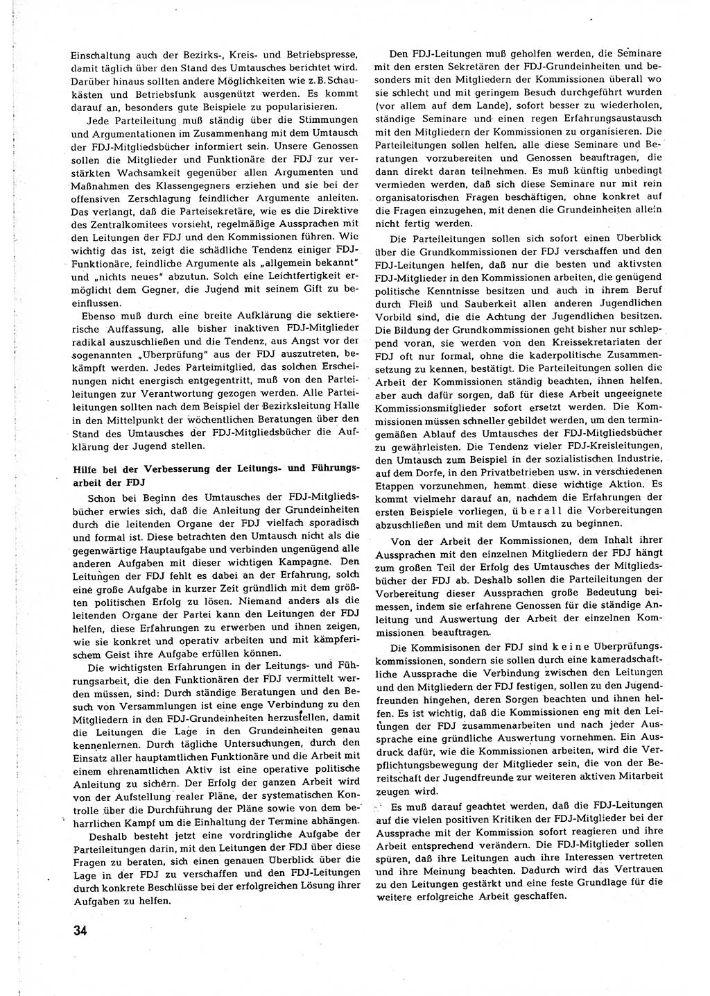 Neuer Weg (NW), Organ des Zentralkomitees (ZK) [Sozialistische Einheitspartei Deutschlands (SED)] für alle Parteiarbeiter, 8. Jahrgang [Deutsche Demokratische Republik (DDR)] 1953, Heft 7/34 (NW ZK SED DDR 1953, H. 7/34)