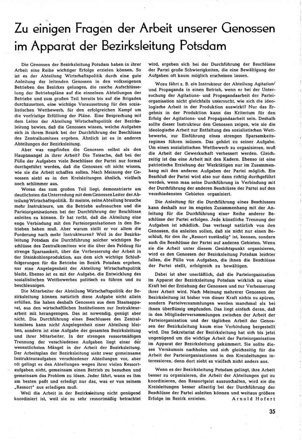 Neuer Weg (NW), Organ des Zentralkomitees (ZK) [Sozialistische Einheitspartei Deutschlands (SED)] für alle Parteiarbeiter, 8. Jahrgang [Deutsche Demokratische Republik (DDR)] 1953, Heft 8/35 (NW ZK SED DDR 1953, H. 8/35)