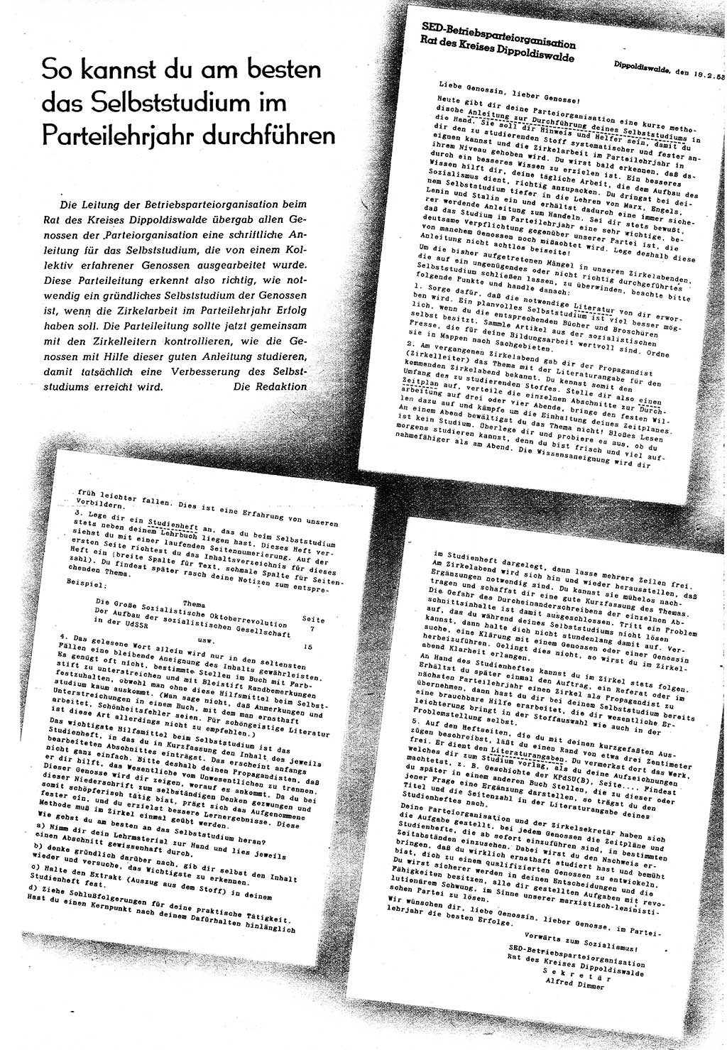 Neuer Weg (NW), Organ des Zentralkomitees (ZK) [Sozialistische Einheitspartei Deutschlands (SED)] für alle Parteiarbeiter, 8. Jahrgang [Deutsche Demokratische Republik (DDR)] 1953, Heft 8/41 (NW ZK SED DDR 1953, H. 8/41)