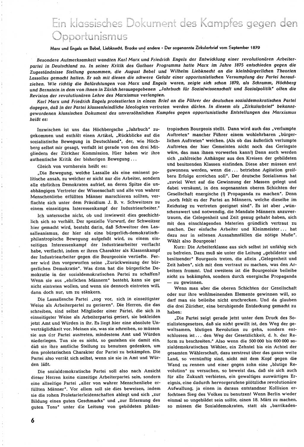 Neuer Weg (NW), Organ des Zentralkomitees (ZK) [Sozialistische Einheitspartei Deutschlands (SED)] für alle Parteiarbeiter, 8. Jahrgang [Deutsche Demokratische Republik (DDR)] 1953, Heft 9/6 (NW ZK SED DDR 1953, H. 9/6)