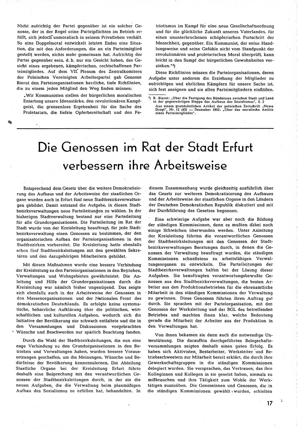 Neuer Weg (NW), Organ des Zentralkomitees (ZK) [Sozialistische Einheitspartei Deutschlands (SED)] für alle Parteiarbeiter, 8. Jahrgang [Deutsche Demokratische Republik (DDR)] 1953, Heft 9/17 (NW ZK SED DDR 1953, H. 9/17)