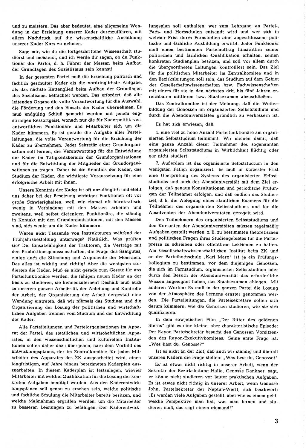 Neuer Weg (NW), Organ des Zentralkomitees (ZK) [Sozialistische Einheitspartei Deutschlands (SED)] für alle Parteiarbeiter, 8. Jahrgang [Deutsche Demokratische Republik (DDR)] 1953, Heft 10/3 (NW ZK SED DDR 1953, H. 10/3)