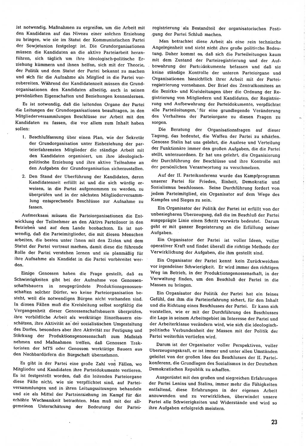 Neuer Weg (NW), Organ des Zentralkomitees (ZK) [Sozialistische Einheitspartei Deutschlands (SED)] für alle Parteiarbeiter, 8. Jahrgang [Deutsche Demokratische Republik (DDR)] 1953, Heft 10/23 (NW ZK SED DDR 1953, H. 10/23)