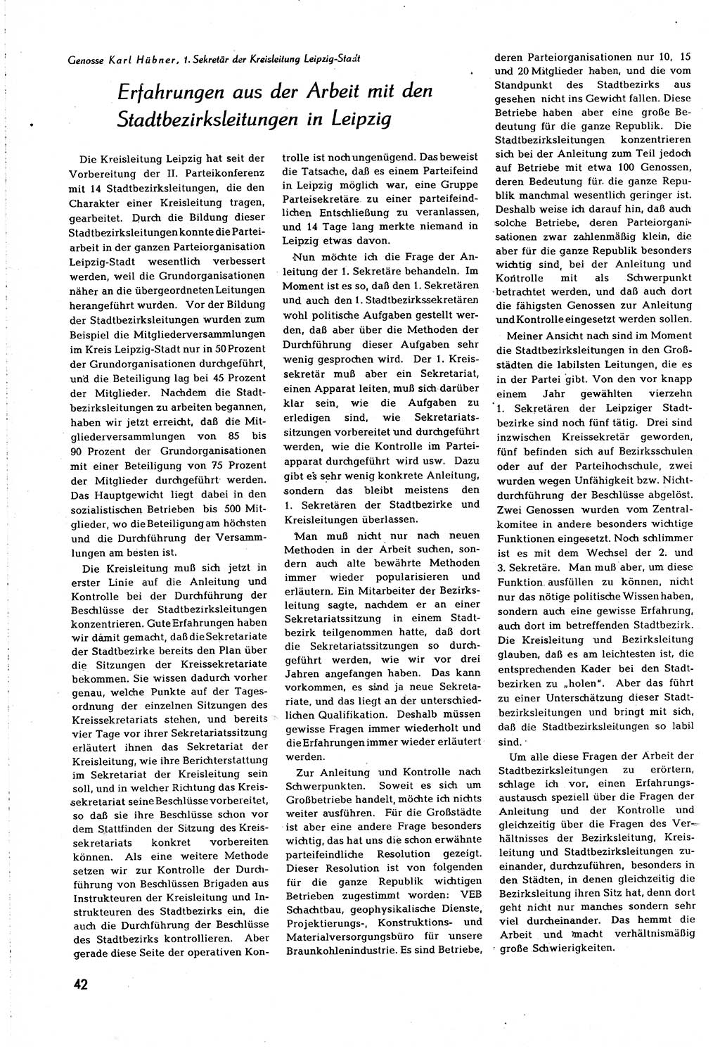 Neuer Weg (NW), Organ des Zentralkomitees (ZK) [Sozialistische Einheitspartei Deutschlands (SED)] für alle Parteiarbeiter, 8. Jahrgang [Deutsche Demokratische Republik (DDR)] 1953, Heft 10/42 (NW ZK SED DDR 1953, H. 10/42)