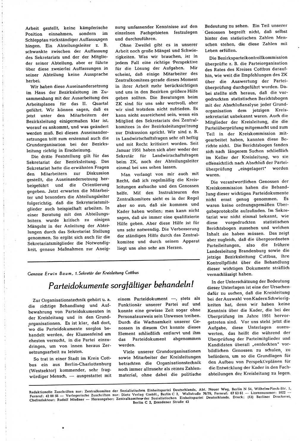 Neuer Weg (NW), Organ des Zentralkomitees (ZK) [Sozialistische Einheitspartei Deutschlands (SED)] für alle Parteiarbeiter, 8. Jahrgang [Deutsche Demokratische Republik (DDR)] 1953, Heft 10/44 (NW ZK SED DDR 1953, H. 10/44)