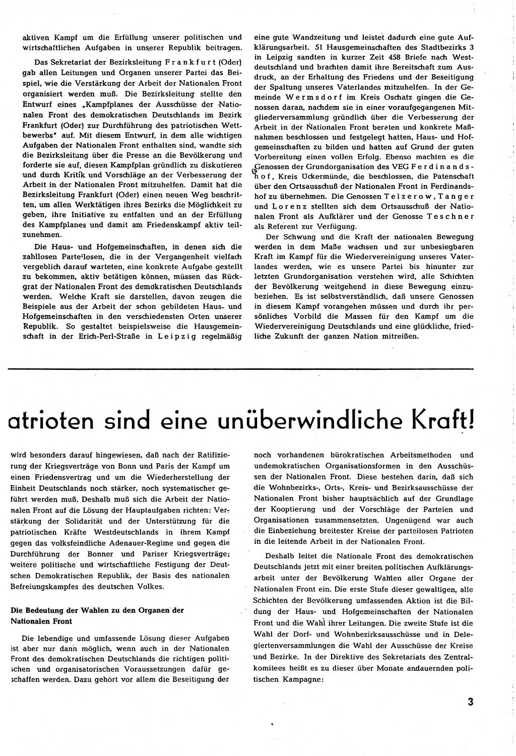 Neuer Weg (NW), Organ des Zentralkomitees (ZK) [Sozialistische Einheitspartei Deutschlands (SED)] für alle Parteiarbeiter, 8. Jahrgang [Deutsche Demokratische Republik (DDR)] 1953, Heft 11/3 (NW ZK SED DDR 1953, H. 11/3)