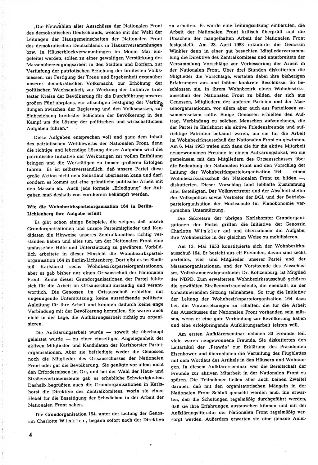Neuer Weg (NW), Organ des Zentralkomitees (ZK) [Sozialistische Einheitspartei Deutschlands (SED)] für alle Parteiarbeiter, 8. Jahrgang [Deutsche Demokratische Republik (DDR)] 1953, Heft 11/4 (NW ZK SED DDR 1953, H. 11/4)