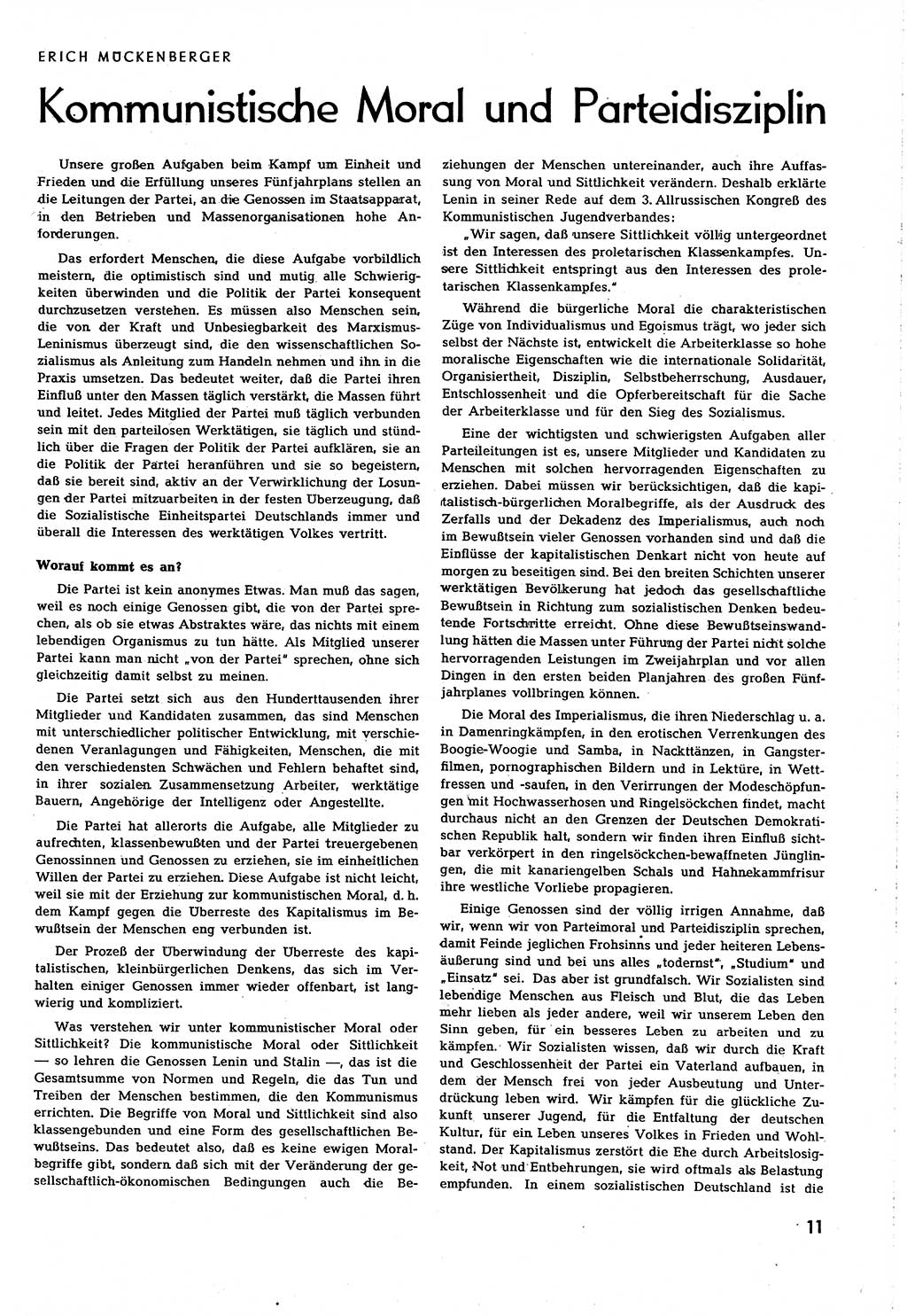 Neuer Weg (NW), Organ des Zentralkomitees (ZK) [Sozialistische Einheitspartei Deutschlands (SED)] für alle Parteiarbeiter, 8. Jahrgang [Deutsche Demokratische Republik (DDR)] 1953, Heft 11/11 (NW ZK SED DDR 1953, H. 11/11)