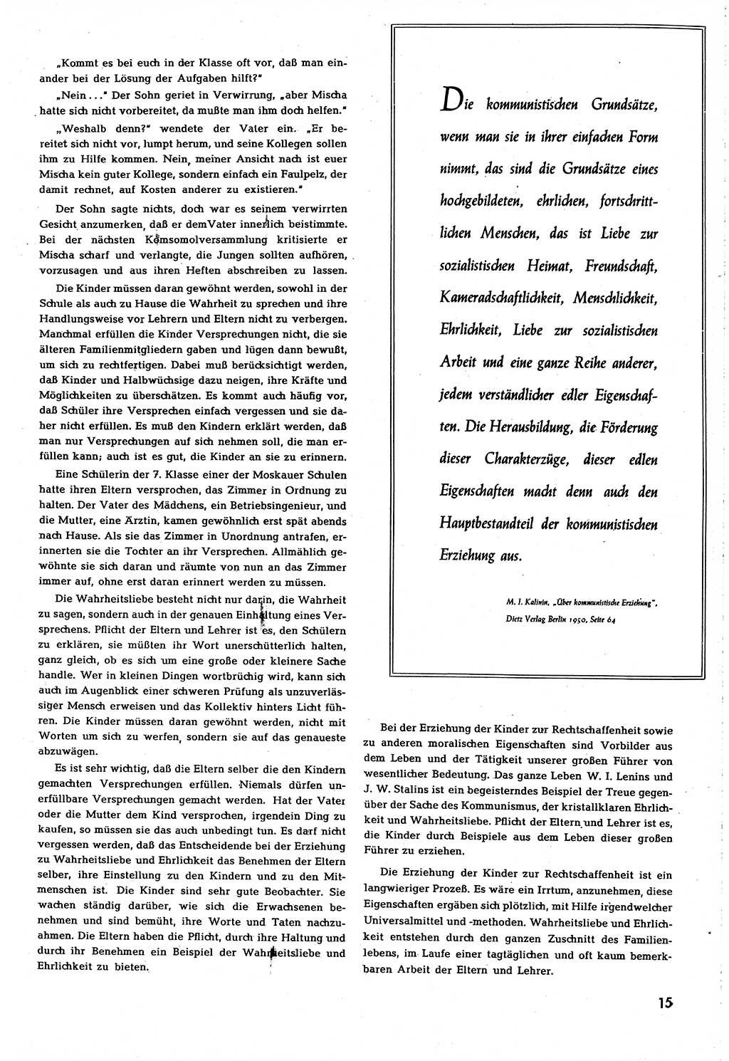 Neuer Weg (NW), Organ des Zentralkomitees (ZK) [Sozialistische Einheitspartei Deutschlands (SED)] für alle Parteiarbeiter, 8. Jahrgang [Deutsche Demokratische Republik (DDR)] 1953, Heft 11/15 (NW ZK SED DDR 1953, H. 11/15)