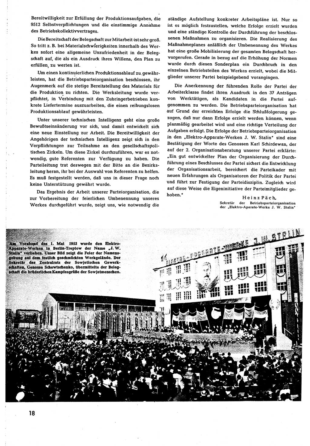 Neuer Weg (NW), Organ des Zentralkomitees (ZK) [Sozialistische Einheitspartei Deutschlands (SED)] für alle Parteiarbeiter, 8. Jahrgang [Deutsche Demokratische Republik (DDR)] 1953, Heft 11/18 (NW ZK SED DDR 1953, H. 11/18)