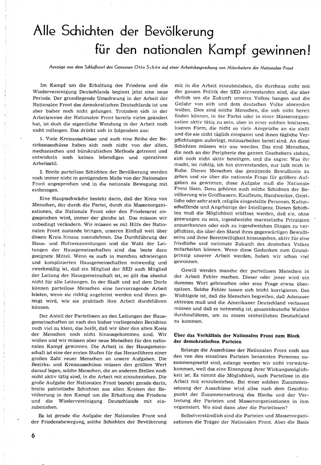 Neuer Weg (NW), Organ des Zentralkomitees (ZK) [Sozialistische Einheitspartei Deutschlands (SED)] für alle Parteiarbeiter, 8. Jahrgang [Deutsche Demokratische Republik (DDR)] 1953, Heft 12/6 (NW ZK SED DDR 1953, H. 12/6)