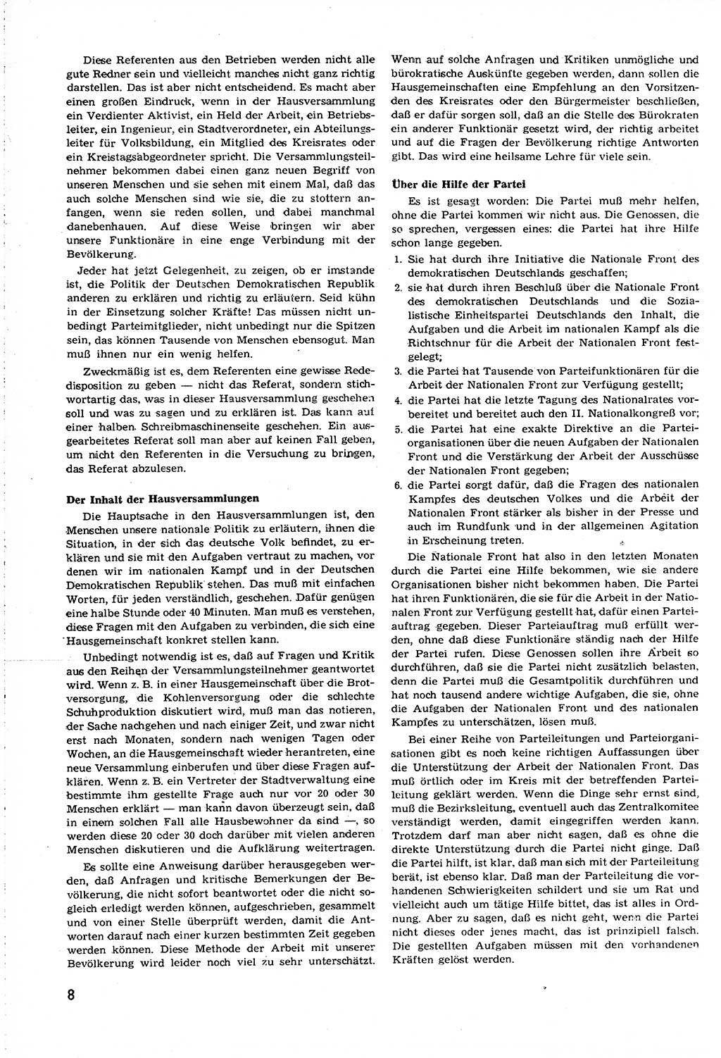 Neuer Weg (NW), Organ des Zentralkomitees (ZK) [Sozialistische Einheitspartei Deutschlands (SED)] für alle Parteiarbeiter, 8. Jahrgang [Deutsche Demokratische Republik (DDR)] 1953, Heft 12/8 (NW ZK SED DDR 1953, H. 12/8)