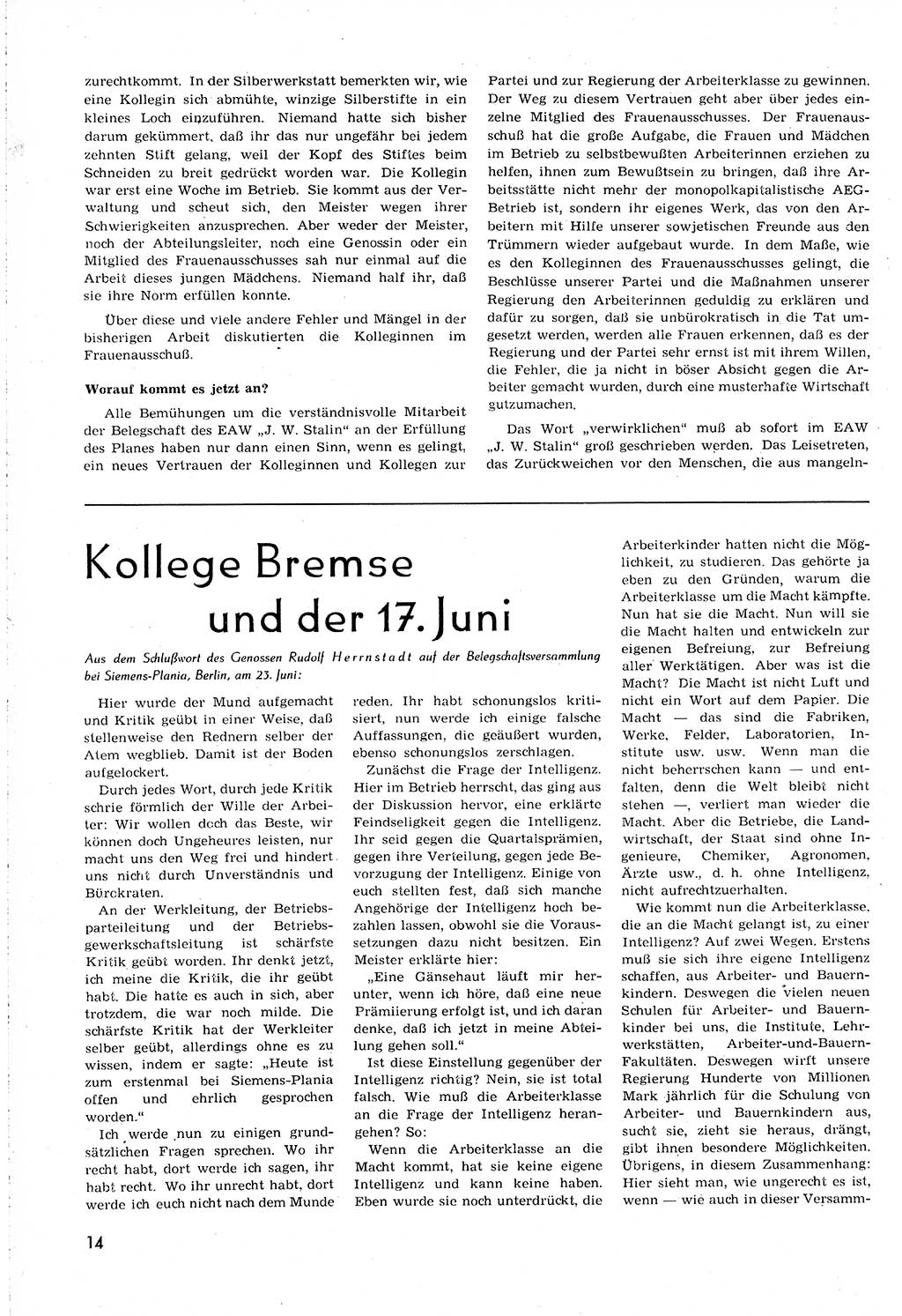 Neuer Weg (NW), Organ des Zentralkomitees (ZK) [Sozialistische Einheitspartei Deutschlands (SED)] für alle Parteiarbeiter, 8. Jahrgang [Deutsche Demokratische Republik (DDR)] 1953, Heft 12/14 (NW ZK SED DDR 1953, H. 12/14)