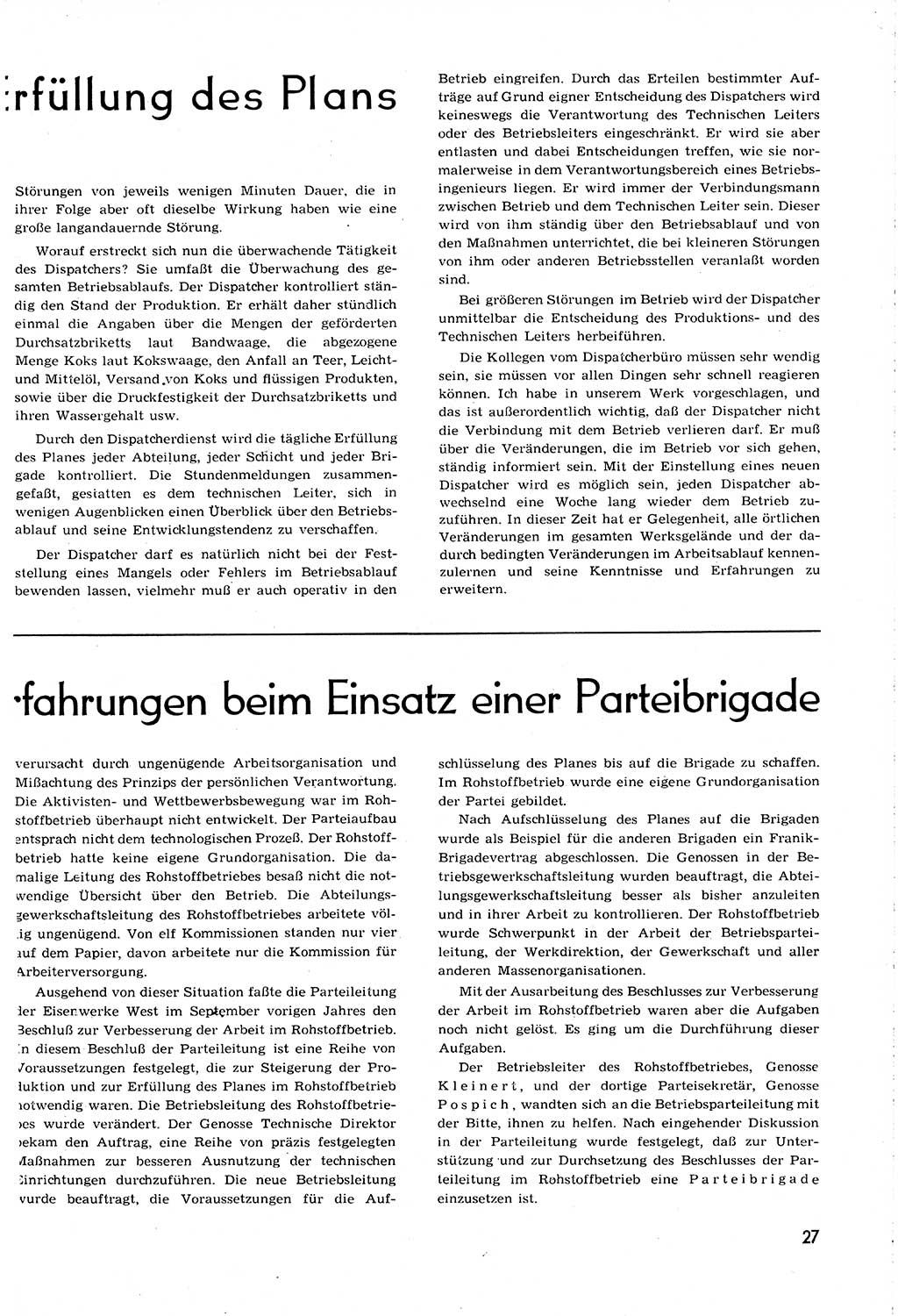 Neuer Weg (NW), Organ des Zentralkomitees (ZK) [Sozialistische Einheitspartei Deutschlands (SED)] für alle Parteiarbeiter, 8. Jahrgang [Deutsche Demokratische Republik (DDR)] 1953, Heft 12/27 (NW ZK SED DDR 1953, H. 12/27)