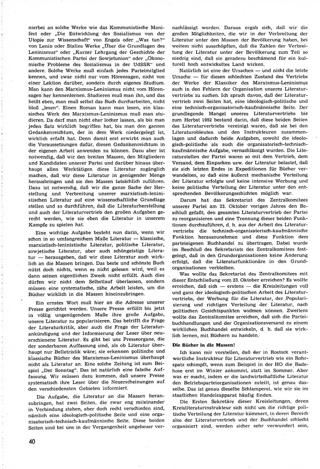 Neuer Weg (NW), Organ des Zentralkomitees (ZK) [Sozialistische Einheitspartei Deutschlands (SED)] für alle Parteiarbeiter, 8. Jahrgang [Deutsche Demokratische Republik (DDR)] 1953, Heft 12/40 (NW ZK SED DDR 1953, H. 12/40)