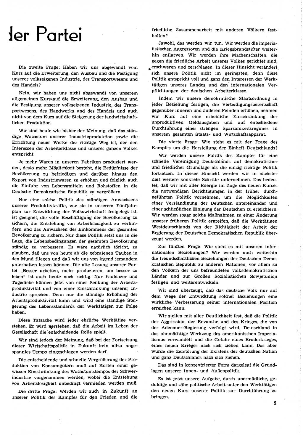 Neuer Weg (NW), Organ des Zentralkomitees (ZK) [Sozialistische Einheitspartei Deutschlands (SED)] für alle Parteiarbeiter, 8. Jahrgang [Deutsche Demokratische Republik (DDR)] 1953, Heft 14/5 (NW ZK SED DDR 1953, H. 14/5)