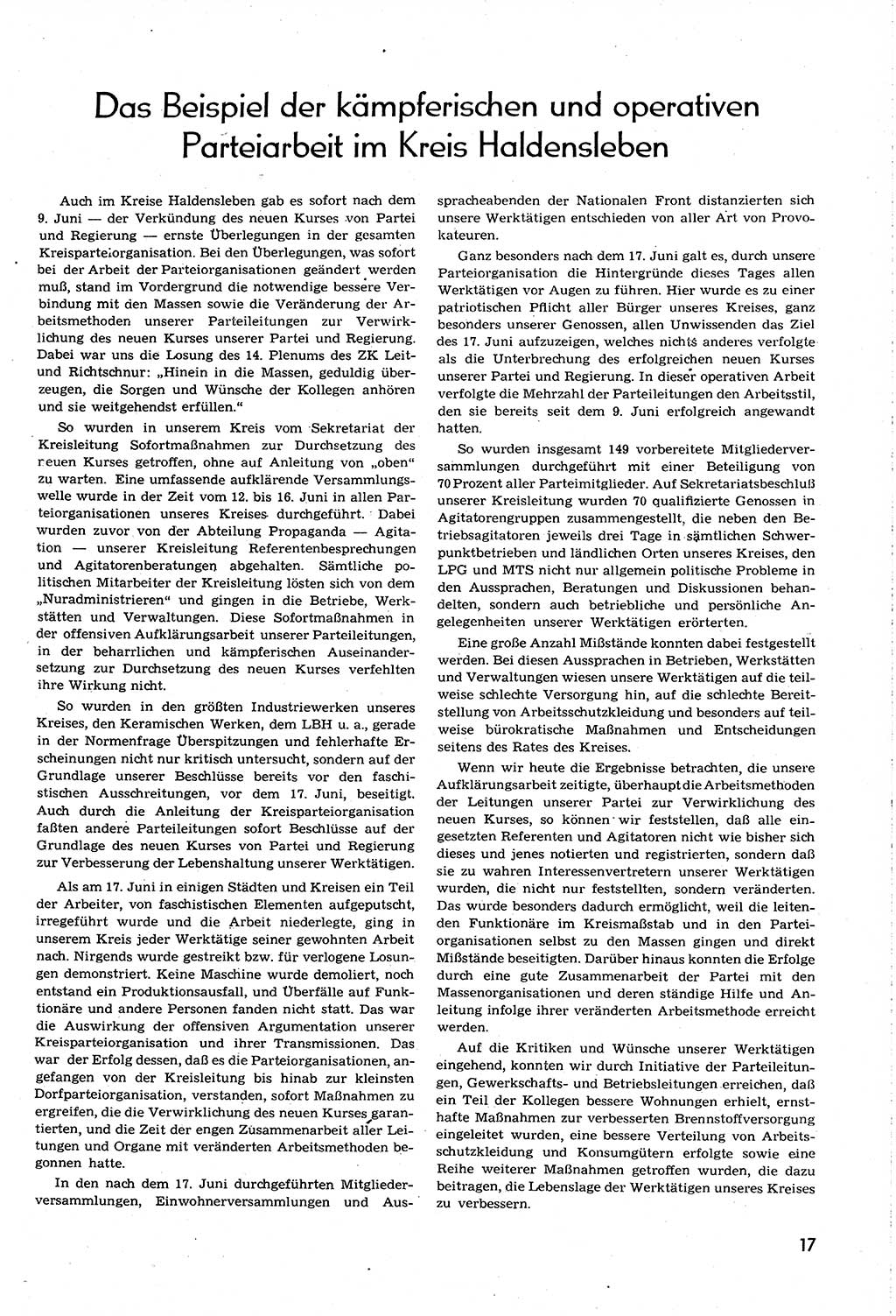 Neuer Weg (NW), Organ des Zentralkomitees (ZK) [Sozialistische Einheitspartei Deutschlands (SED)] für alle Parteiarbeiter, 8. Jahrgang [Deutsche Demokratische Republik (DDR)] 1953, Heft 14/17 (NW ZK SED DDR 1953, H. 14/17)
