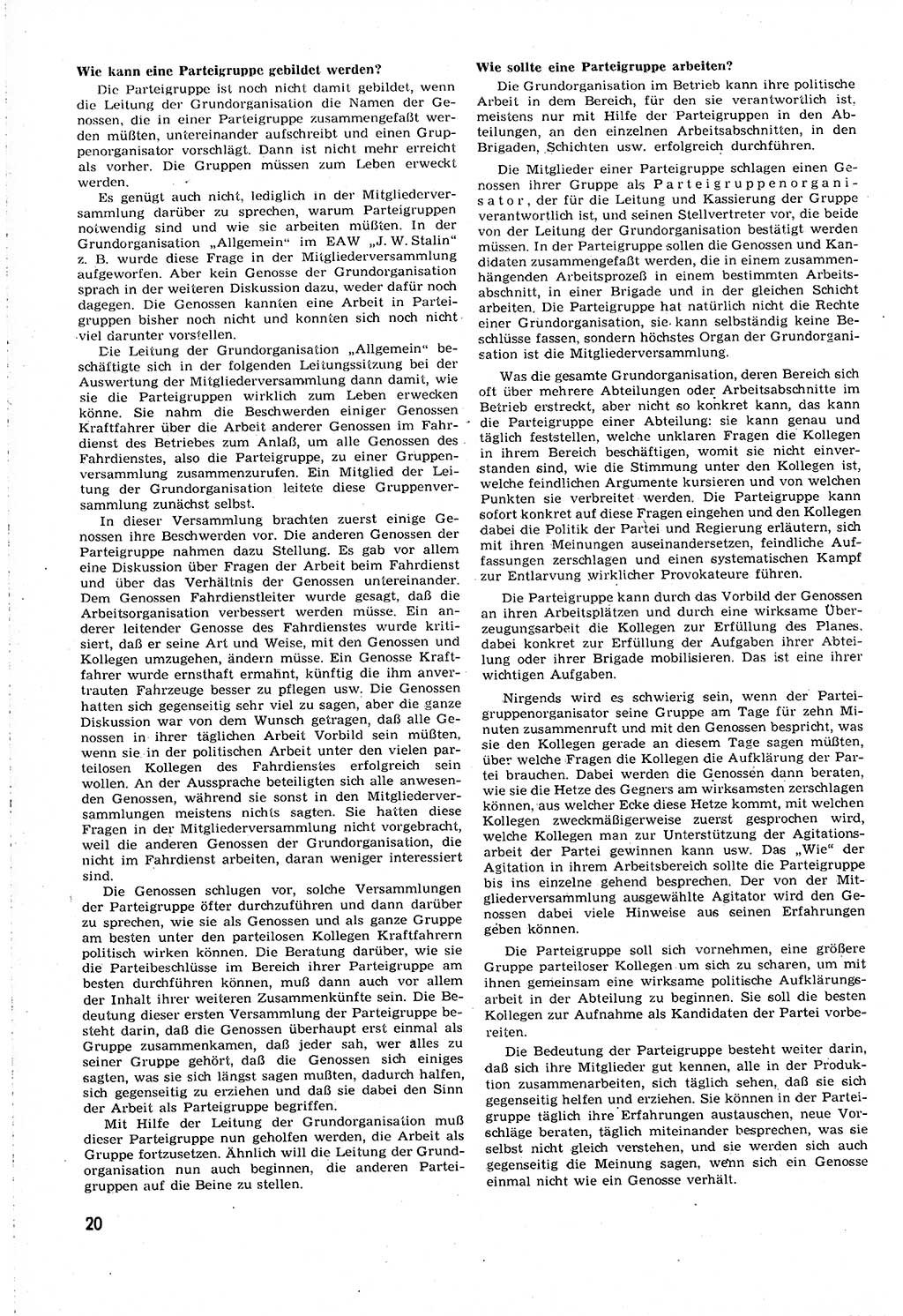 Neuer Weg (NW), Organ des Zentralkomitees (ZK) [Sozialistische Einheitspartei Deutschlands (SED)] für alle Parteiarbeiter, 8. Jahrgang [Deutsche Demokratische Republik (DDR)] 1953, Heft 14/20 (NW ZK SED DDR 1953, H. 14/20)