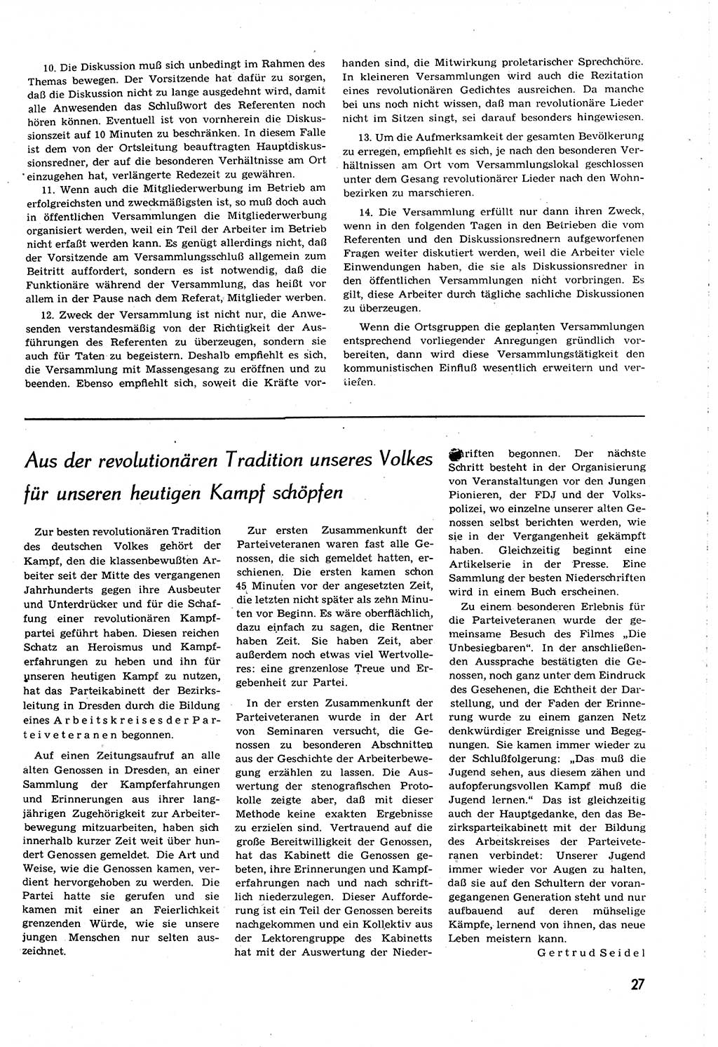 Neuer Weg (NW), Organ des Zentralkomitees (ZK) [Sozialistische Einheitspartei Deutschlands (SED)] für alle Parteiarbeiter, 8. Jahrgang [Deutsche Demokratische Republik (DDR)] 1953, Heft 14/27 (NW ZK SED DDR 1953, H. 14/27)