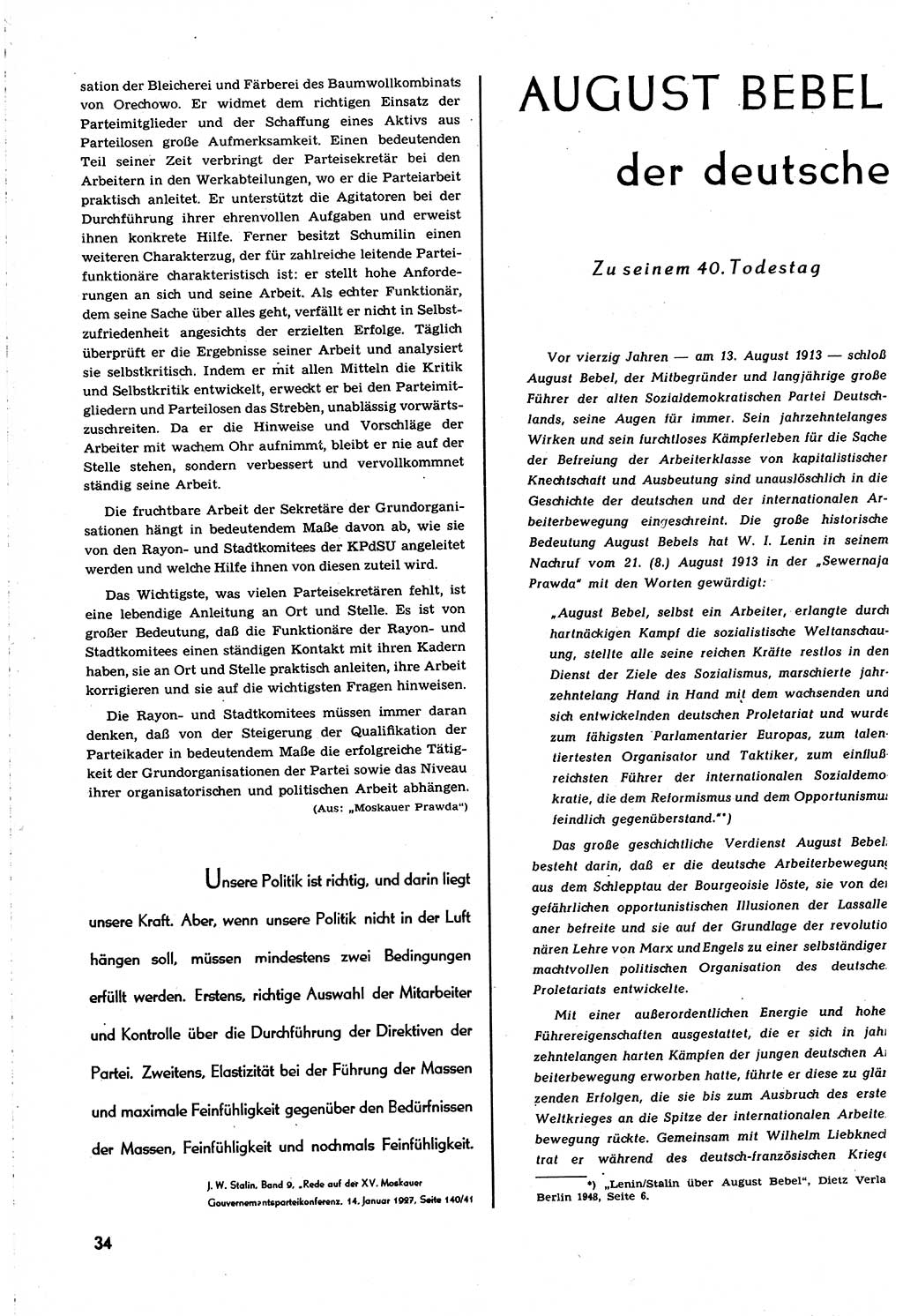 Neuer Weg (NW), Organ des Zentralkomitees (ZK) [Sozialistische Einheitspartei Deutschlands (SED)] für alle Parteiarbeiter, 8. Jahrgang [Deutsche Demokratische Republik (DDR)] 1953, Heft 14/34 (NW ZK SED DDR 1953, H. 14/34)