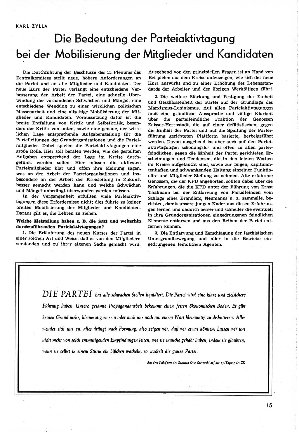 Neuer Weg (NW), Organ des Zentralkomitees (ZK) [Sozialistische Einheitspartei Deutschlands (SED)] für alle Parteiarbeiter, 8. Jahrgang [Deutsche Demokratische Republik (DDR)] 1953, Heft 16/15 (NW ZK SED DDR 1953, H. 16/15)