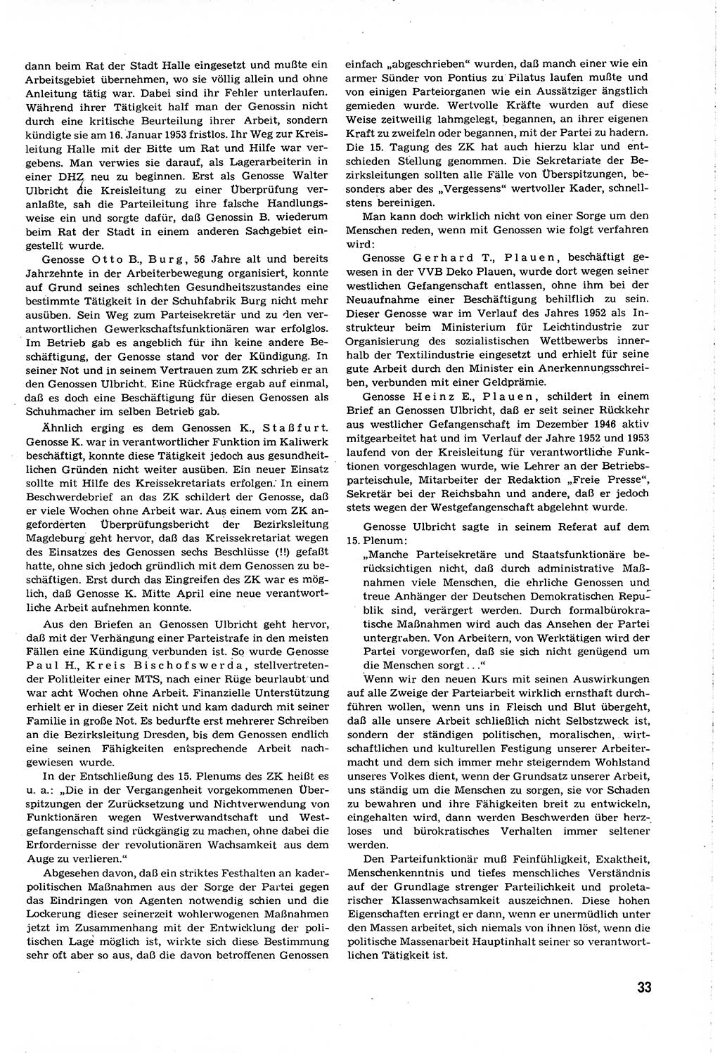 Neuer Weg (NW), Organ des Zentralkomitees (ZK) [Sozialistische Einheitspartei Deutschlands (SED)] für alle Parteiarbeiter, 8. Jahrgang [Deutsche Demokratische Republik (DDR)] 1953, Heft 16/33 (NW ZK SED DDR 1953, H. 16/33)