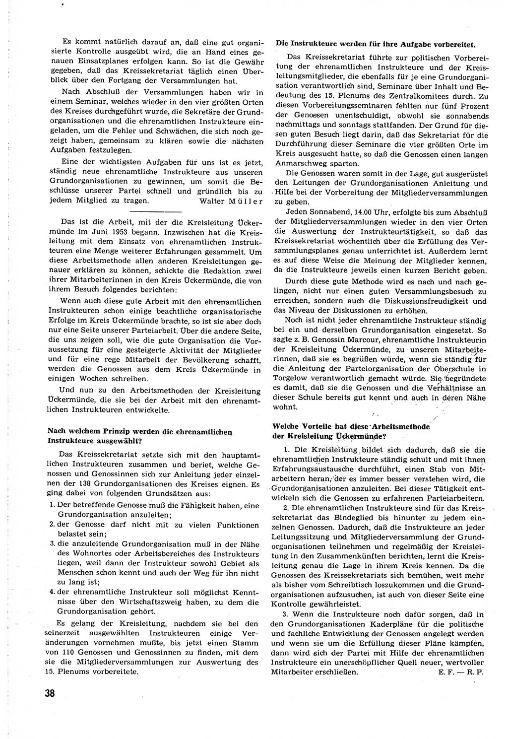 Neuer Weg (NW), Organ des Zentralkomitees (ZK) [Sozialistische Einheitspartei Deutschlands (SED)] für alle Parteiarbeiter, 8. Jahrgang [Deutsche Demokratische Republik (DDR)] 1953, Heft 16/38 (NW ZK SED DDR 1953, H. 16/38)
