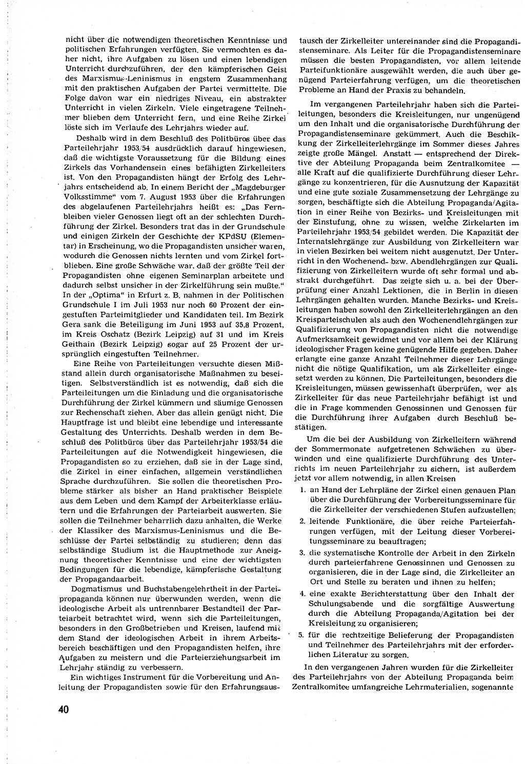 Neuer Weg (NW), Organ des Zentralkomitees (ZK) [Sozialistische Einheitspartei Deutschlands (SED)] für alle Parteiarbeiter, 8. Jahrgang [Deutsche Demokratische Republik (DDR)] 1953, Heft 16/40 (NW ZK SED DDR 1953, H. 16/40)