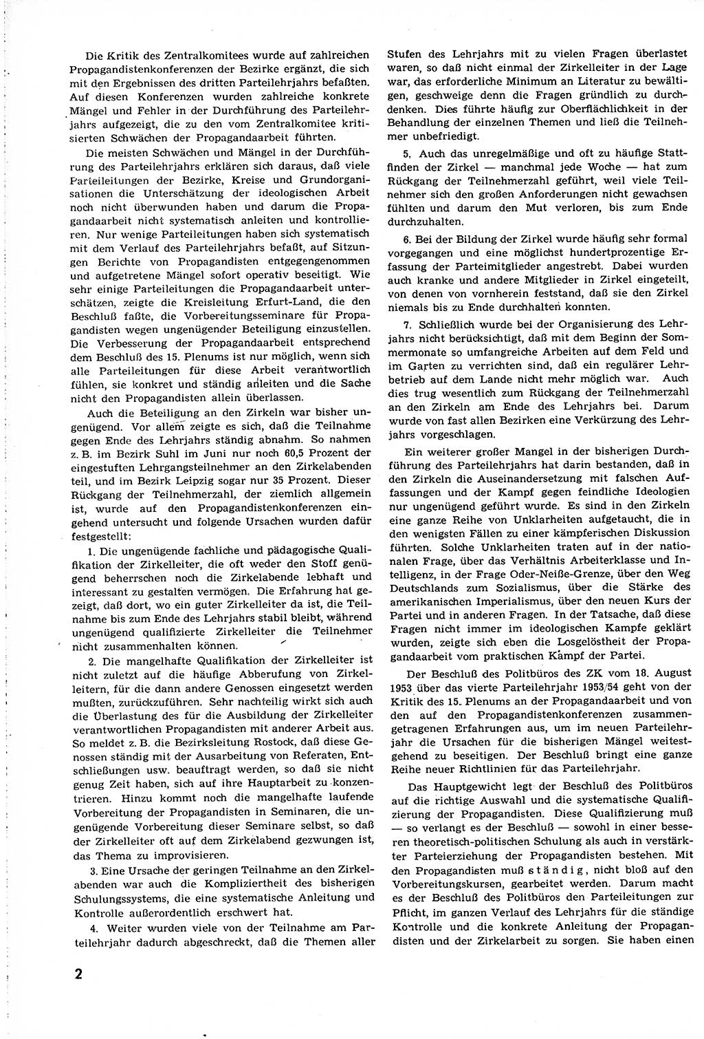 Neuer Weg (NW), Organ des Zentralkomitees (ZK) [Sozialistische Einheitspartei Deutschlands (SED)] für alle Parteiarbeiter, 8. Jahrgang [Deutsche Demokratische Republik (DDR)] 1953, Heft 17/2 (NW ZK SED DDR 1953, H. 17/2)