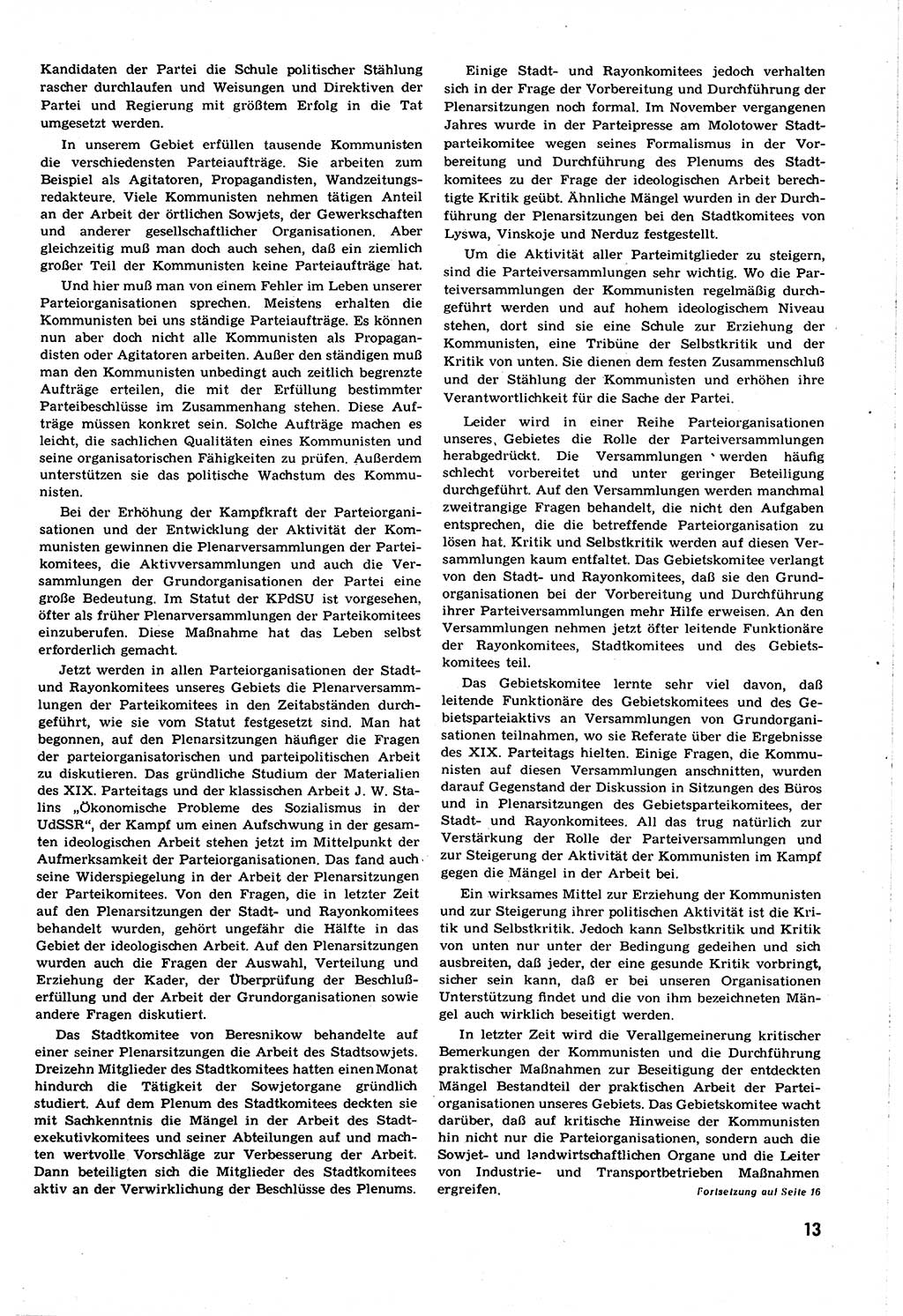 Neuer Weg (NW), Organ des Zentralkomitees (ZK) [Sozialistische Einheitspartei Deutschlands (SED)] für alle Parteiarbeiter, 8. Jahrgang [Deutsche Demokratische Republik (DDR)] 1953, Heft 17/13 (NW ZK SED DDR 1953, H. 17/13)