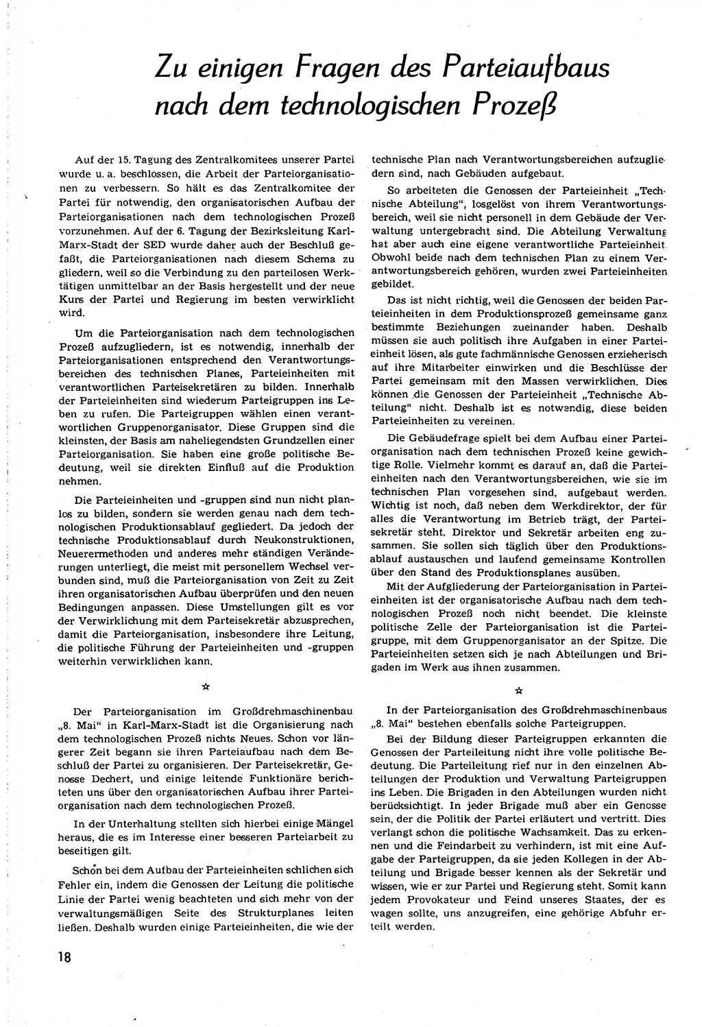 Neuer Weg (NW), Organ des Zentralkomitees (ZK) [Sozialistische Einheitspartei Deutschlands (SED)] für alle Parteiarbeiter, 8. Jahrgang [Deutsche Demokratische Republik (DDR)] 1953, Heft 17/18 (NW ZK SED DDR 1953, H. 17/18)