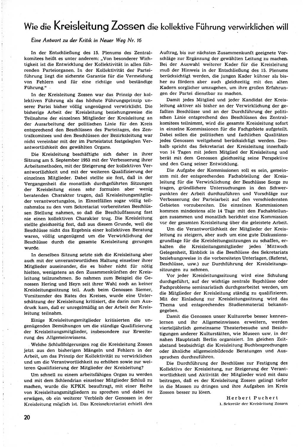 Neuer Weg (NW), Organ des Zentralkomitees (ZK) [Sozialistische Einheitspartei Deutschlands (SED)] für alle Parteiarbeiter, 8. Jahrgang [Deutsche Demokratische Republik (DDR)] 1953, Heft 17/20 (NW ZK SED DDR 1953, H. 17/20)