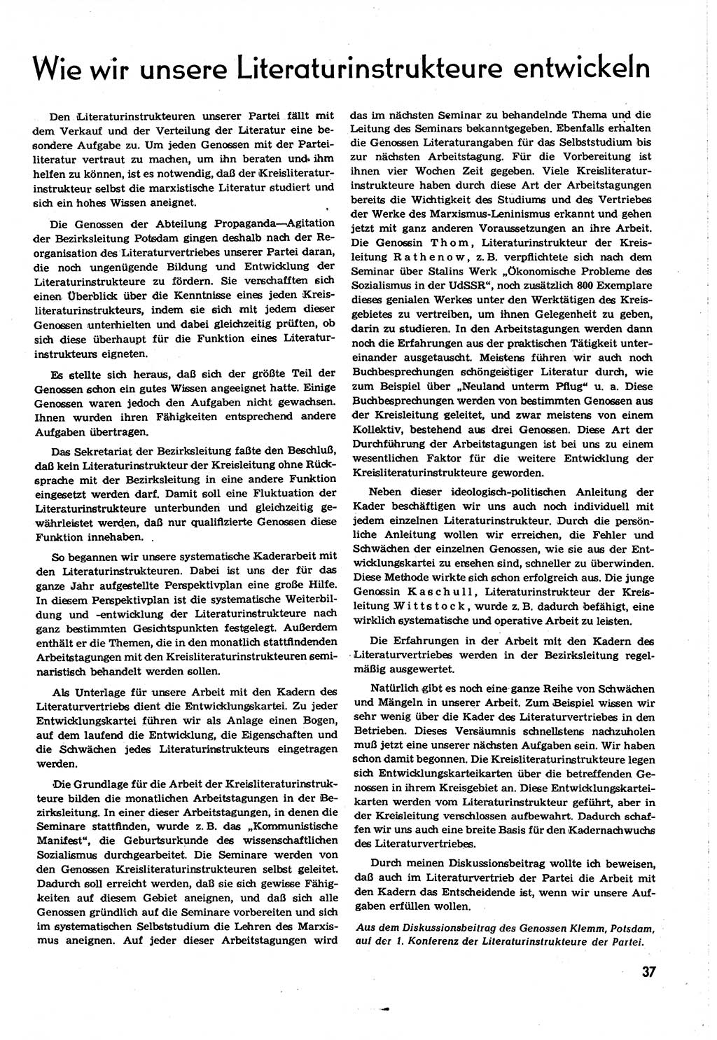 Neuer Weg (NW), Organ des Zentralkomitees (ZK) [Sozialistische Einheitspartei Deutschlands (SED)] für alle Parteiarbeiter, 8. Jahrgang [Deutsche Demokratische Republik (DDR)] 1953, Heft 17/37 (NW ZK SED DDR 1953, H. 17/37)