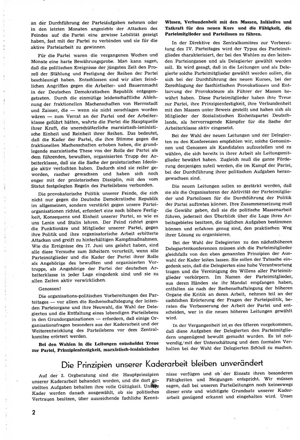 Neuer Weg (NW), Organ des Zentralkomitees (ZK) [Sozialistische Einheitspartei Deutschlands (SED)] für alle Parteiarbeiter, 8. Jahrgang [Deutsche Demokratische Republik (DDR)] 1953, Heft 18/2 (NW ZK SED DDR 1953, H. 18/2)