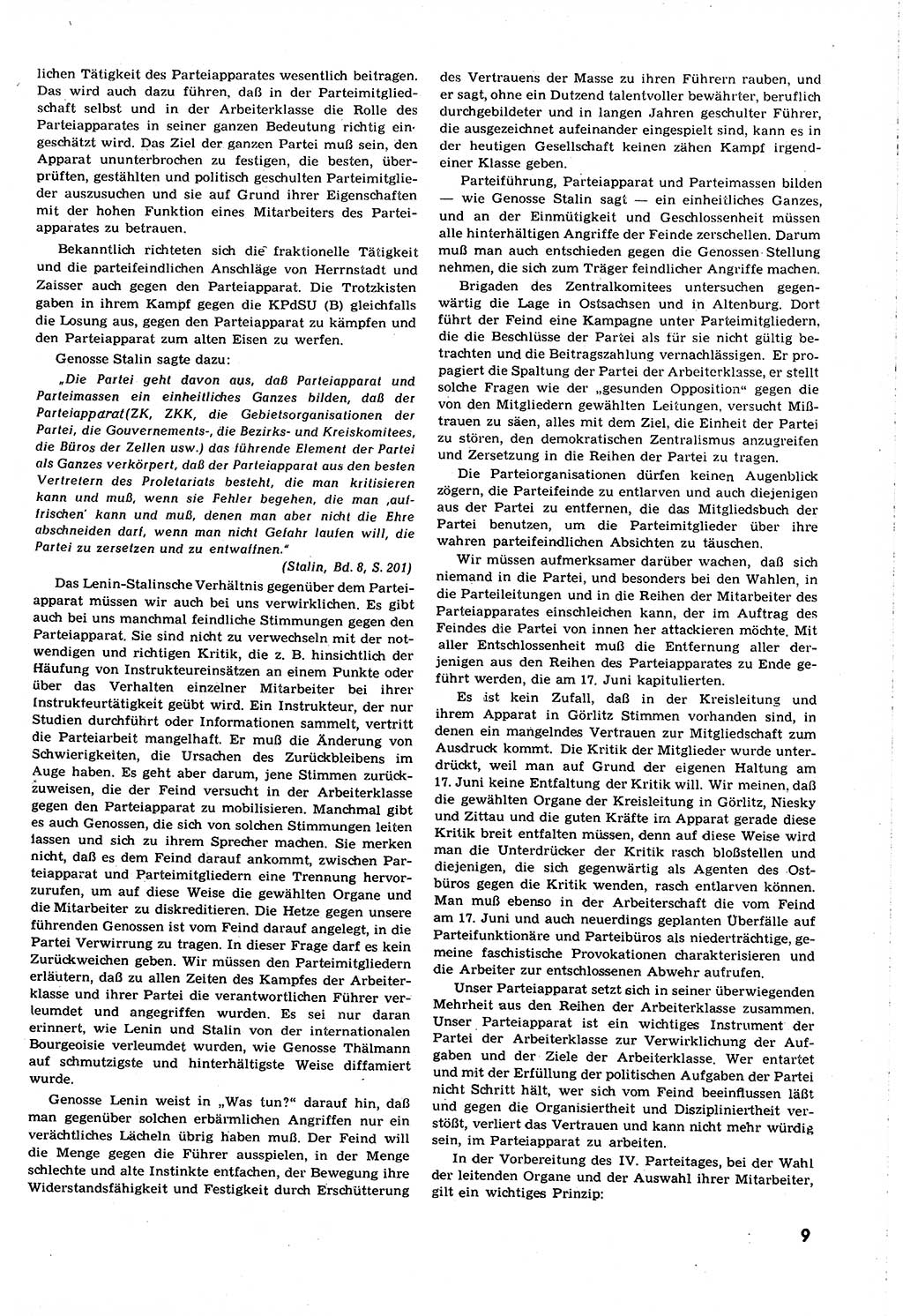 Neuer Weg (NW), Organ des Zentralkomitees (ZK) [Sozialistische Einheitspartei Deutschlands (SED)] für alle Parteiarbeiter, 8. Jahrgang [Deutsche Demokratische Republik (DDR)] 1953, Heft 18/9 (NW ZK SED DDR 1953, H. 18/9)