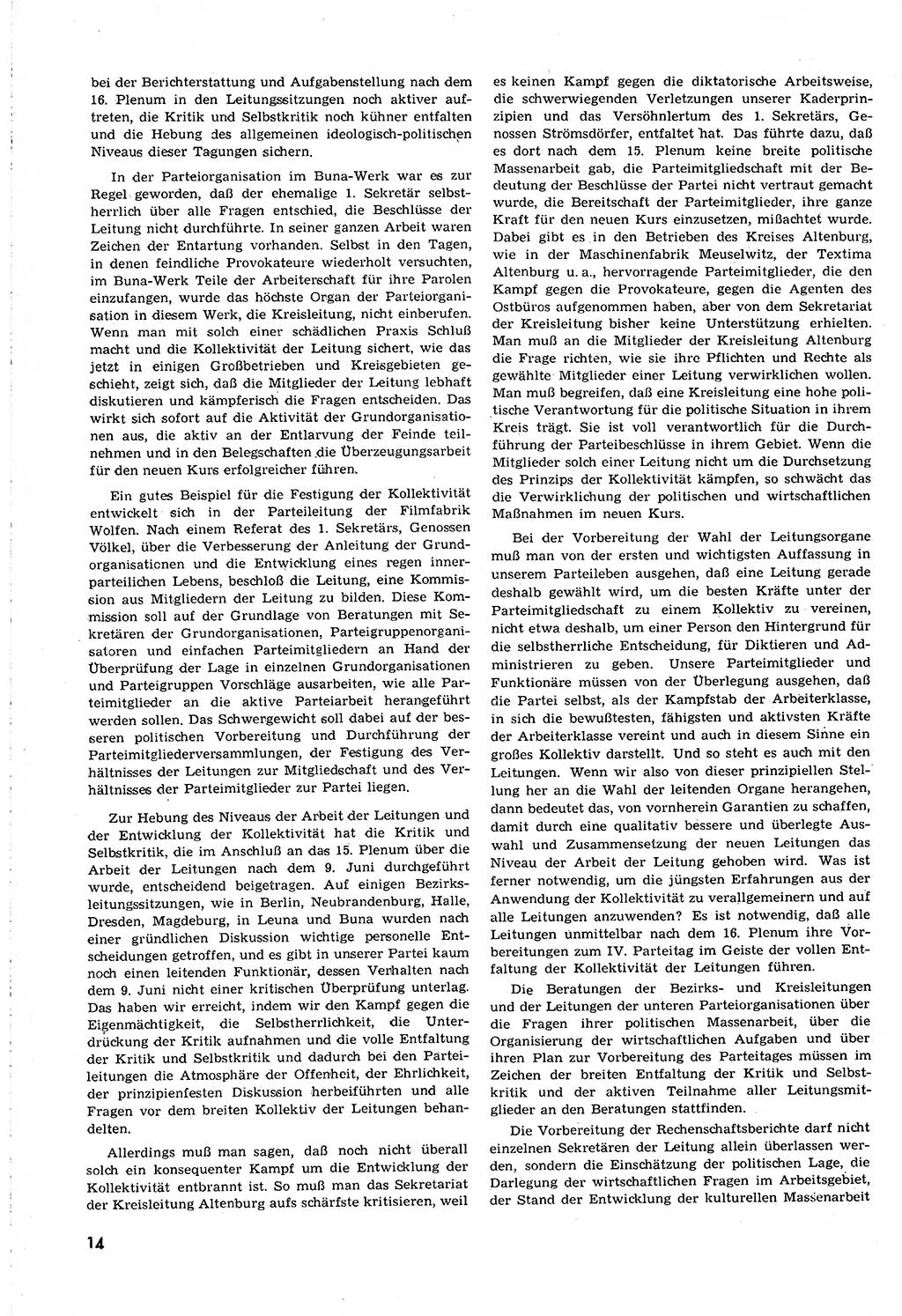 Neuer Weg (NW), Organ des Zentralkomitees (ZK) [Sozialistische Einheitspartei Deutschlands (SED)] für alle Parteiarbeiter, 8. Jahrgang [Deutsche Demokratische Republik (DDR)] 1953, Heft 18/14 (NW ZK SED DDR 1953, H. 18/14)