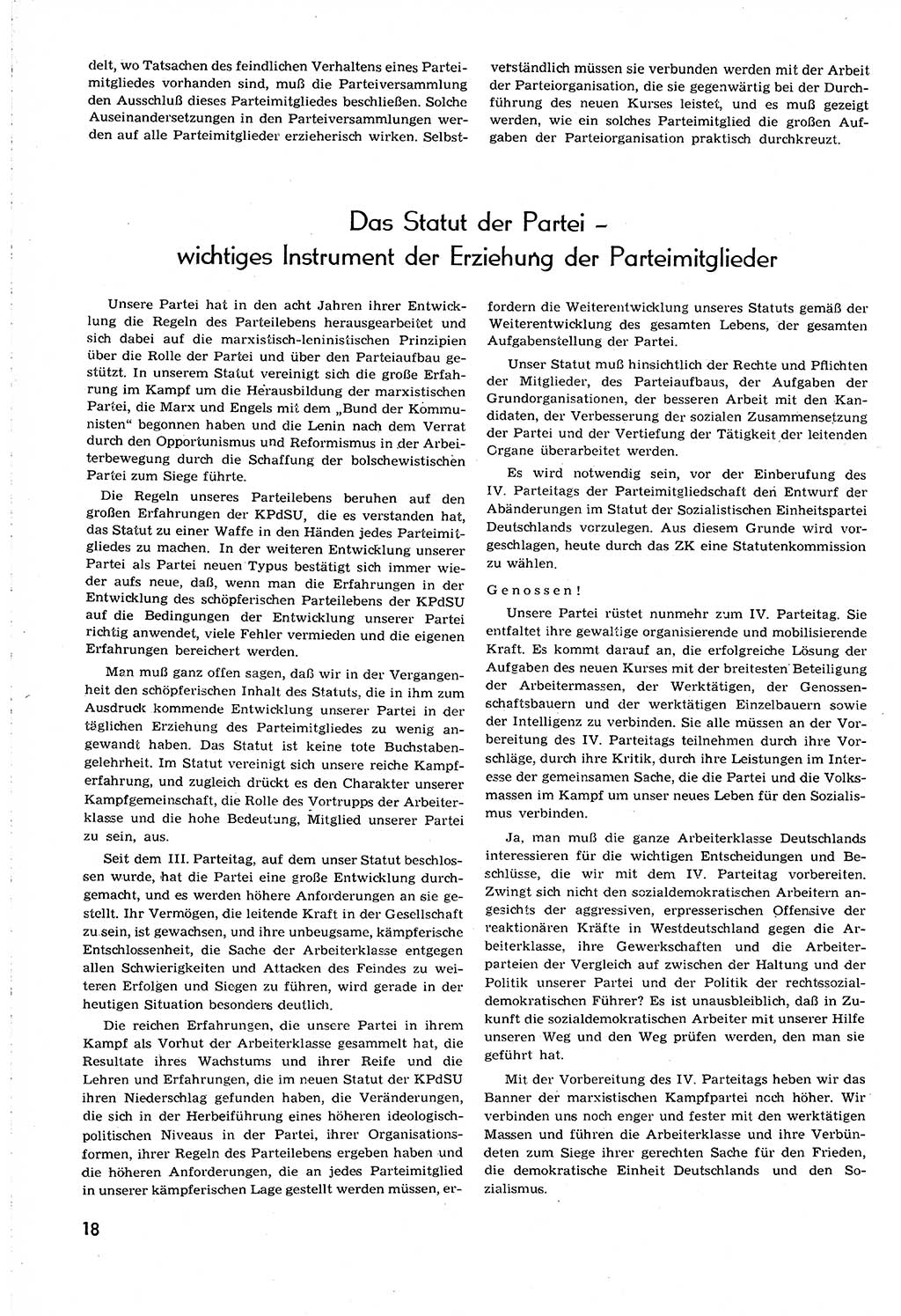 Neuer Weg (NW), Organ des Zentralkomitees (ZK) [Sozialistische Einheitspartei Deutschlands (SED)] für alle Parteiarbeiter, 8. Jahrgang [Deutsche Demokratische Republik (DDR)] 1953, Heft 18/18 (NW ZK SED DDR 1953, H. 18/18)